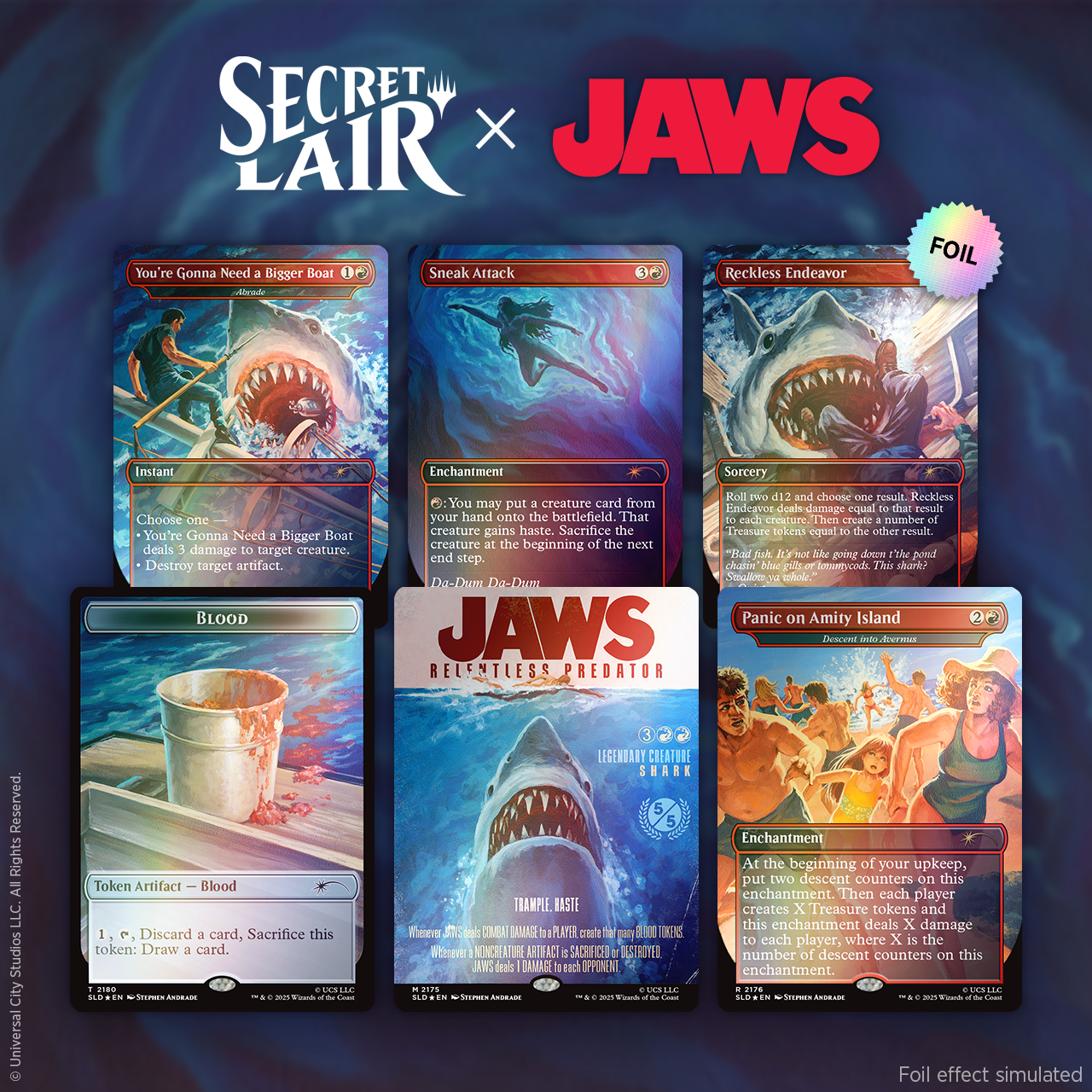 Secret Lair x Jaws: Terror of Amity Island Foil​ Edition | Secret Lair