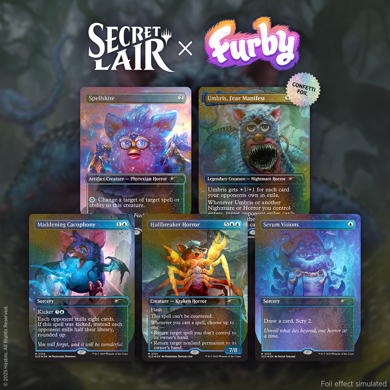 【未開封】Secret Lair x Furby confetti foil Secret Lair x Furby: The Oddbodies Confetti Foil Edition​ | Secret