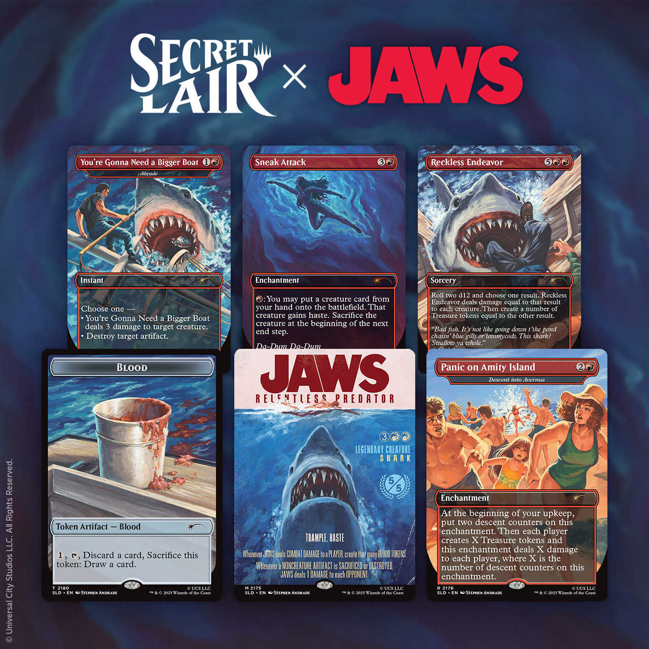 マジックザギャザリング 新品SecretLair x Jaws MTG Secret Lair x Jaws: Terror of Amity Island​ | Secret Lair