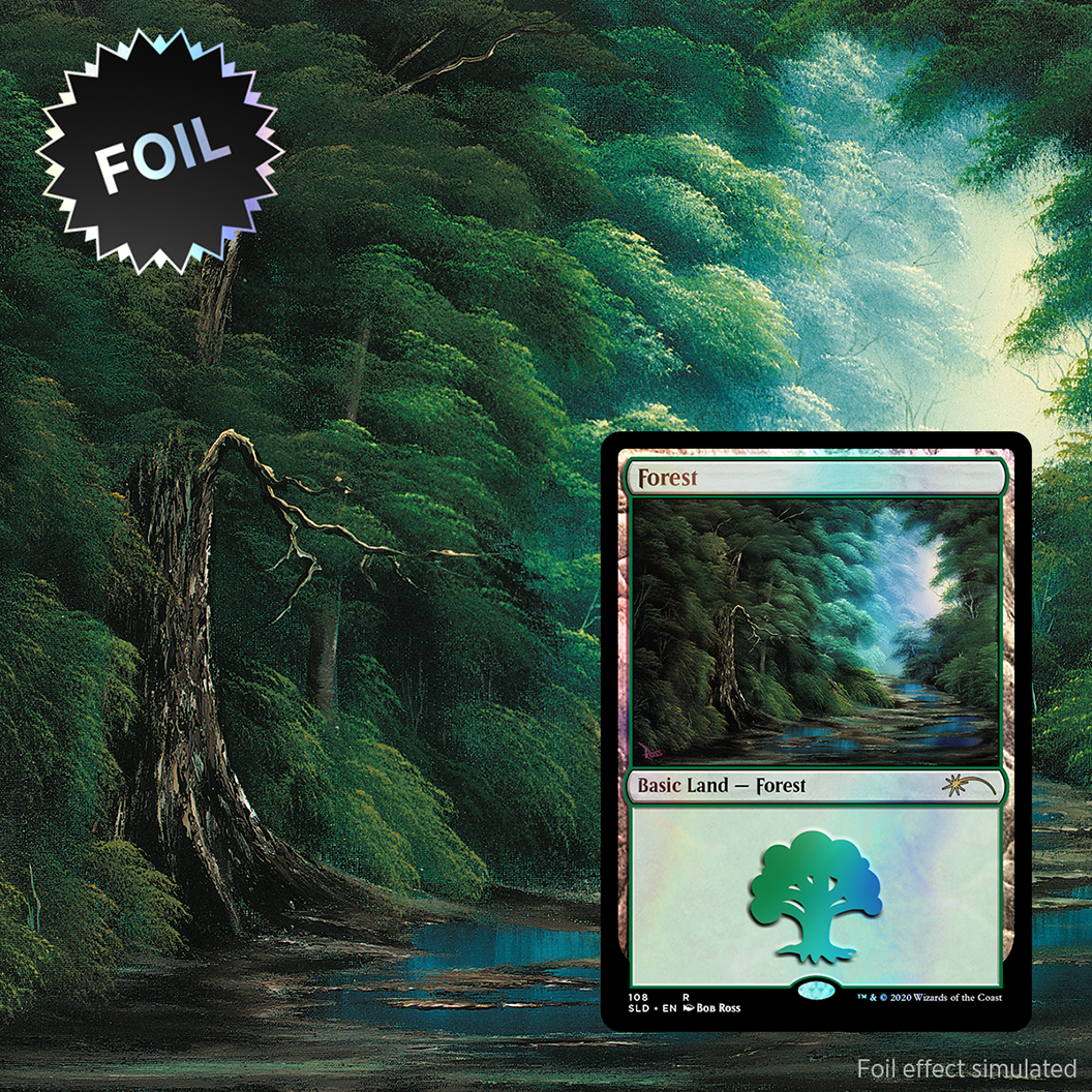 マジック：ザ・ギャザリング MTG Happy Little Gathering Foil Bob Ross MTG Secret Lair - Happy Little Gathering Bob Ross FOIL