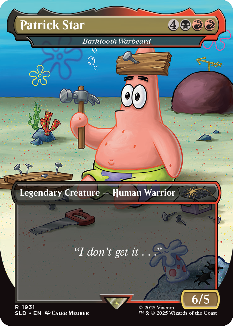 Magic the Gathering Secret Lair x SpongeBob SquarePants