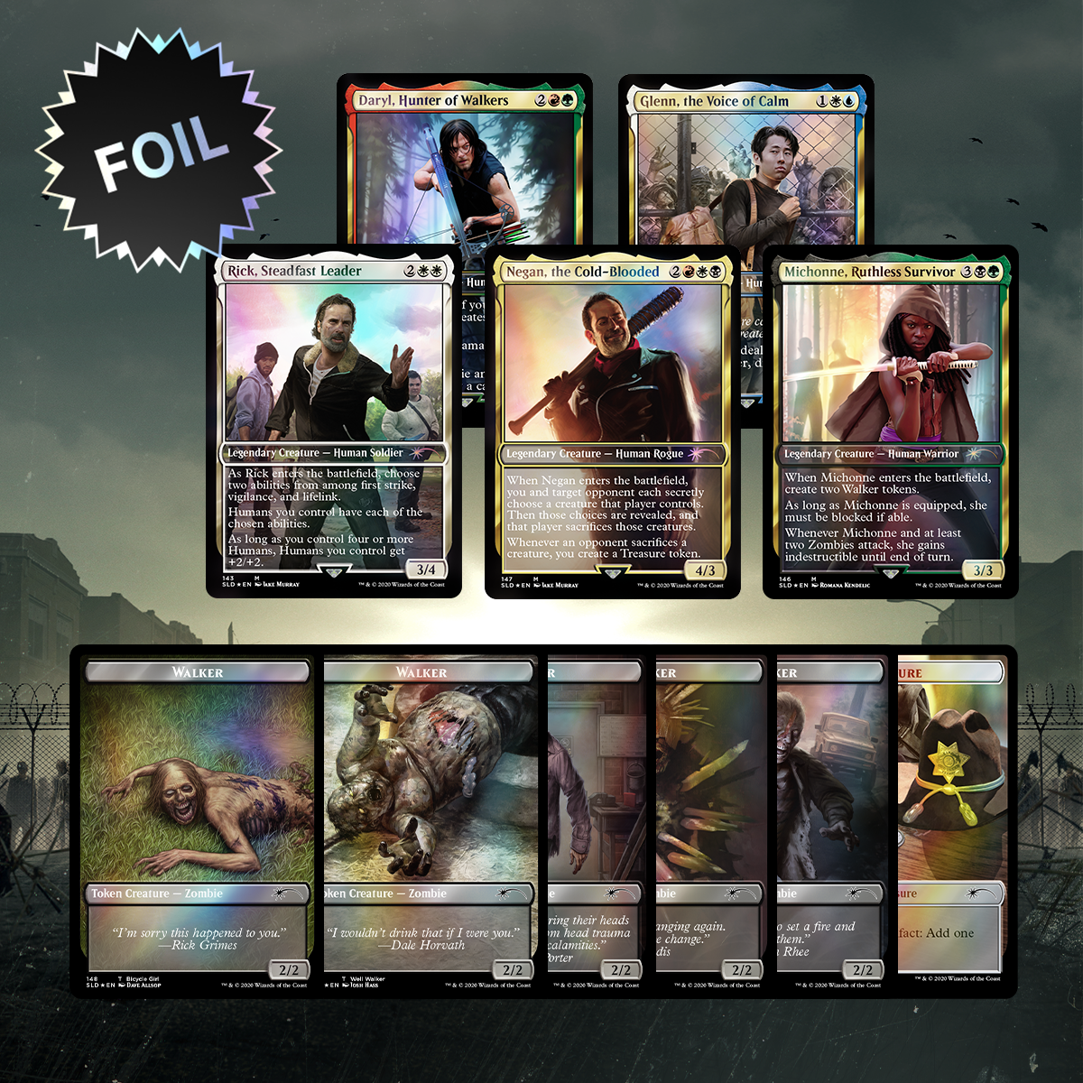 MTG SecretLair×THE WALKING DEAD 4個-