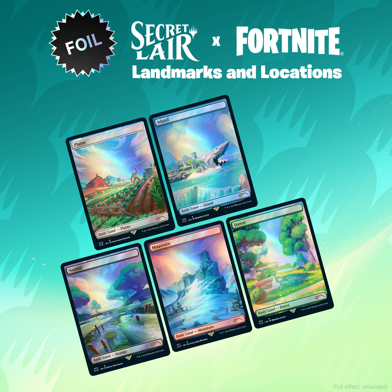 Secret Lair x FORTNITE: Landmarks and Locations Foil Edition 