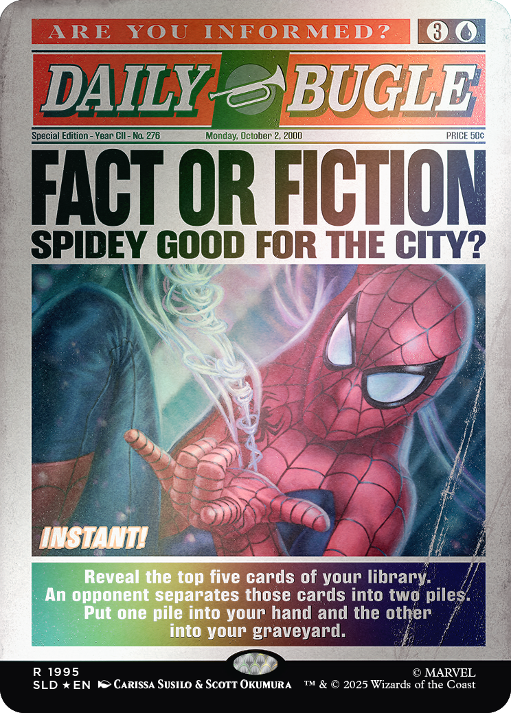 Secret Lair x Marvel's Spider-Man: Daily Bugle Breaking News Foil
