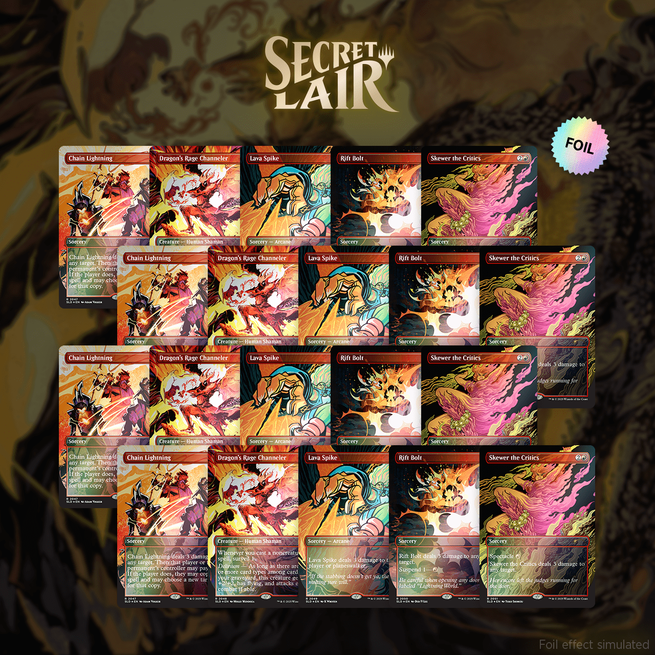 EVERYTHING IS ON FIRE Playset Bundle Foil Edition | Secret Lair