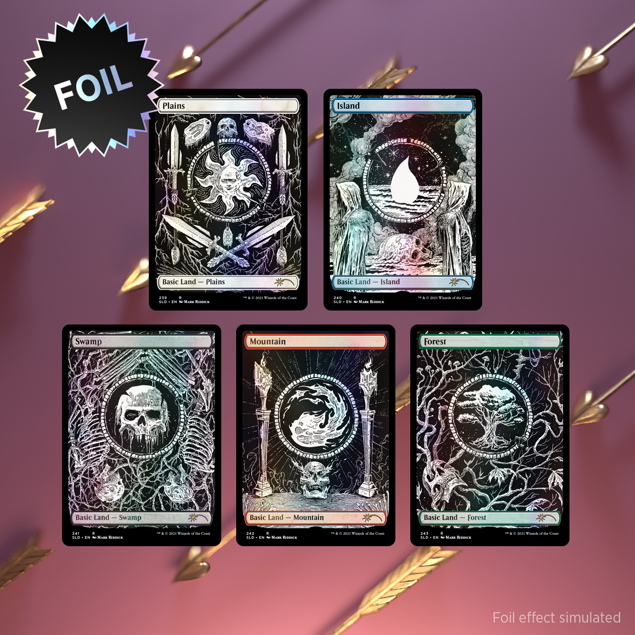 格安新品  Crushing Unfathomable The Brutality Foil Lands Basic of マジック：ザ・ギャザリング