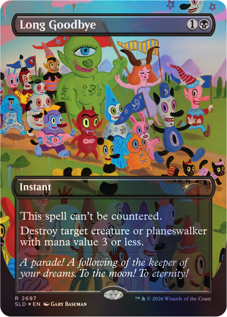 Secret Lair Toby's Journey Foil版 Toby's Journey by Gary Baseman Foil Edition​ | Secret Lair