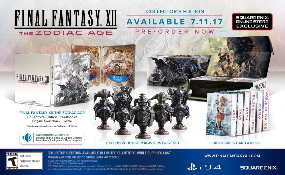 Final Fantasy Xii The Zodiac Age Collector S Edition Ps4 Square Enix Store