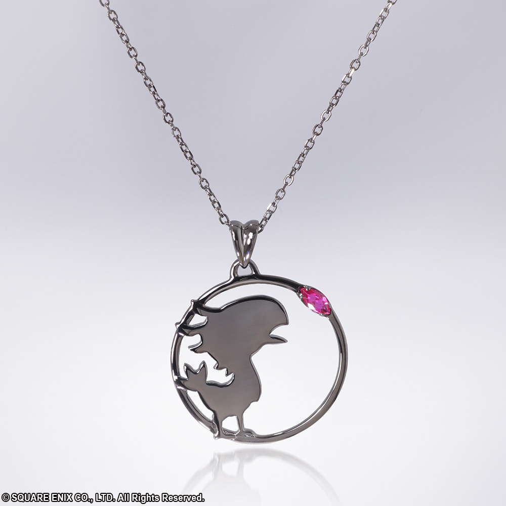 FINAL FANTASY® SERIES BLACK SILVER PENDANT Chocobo