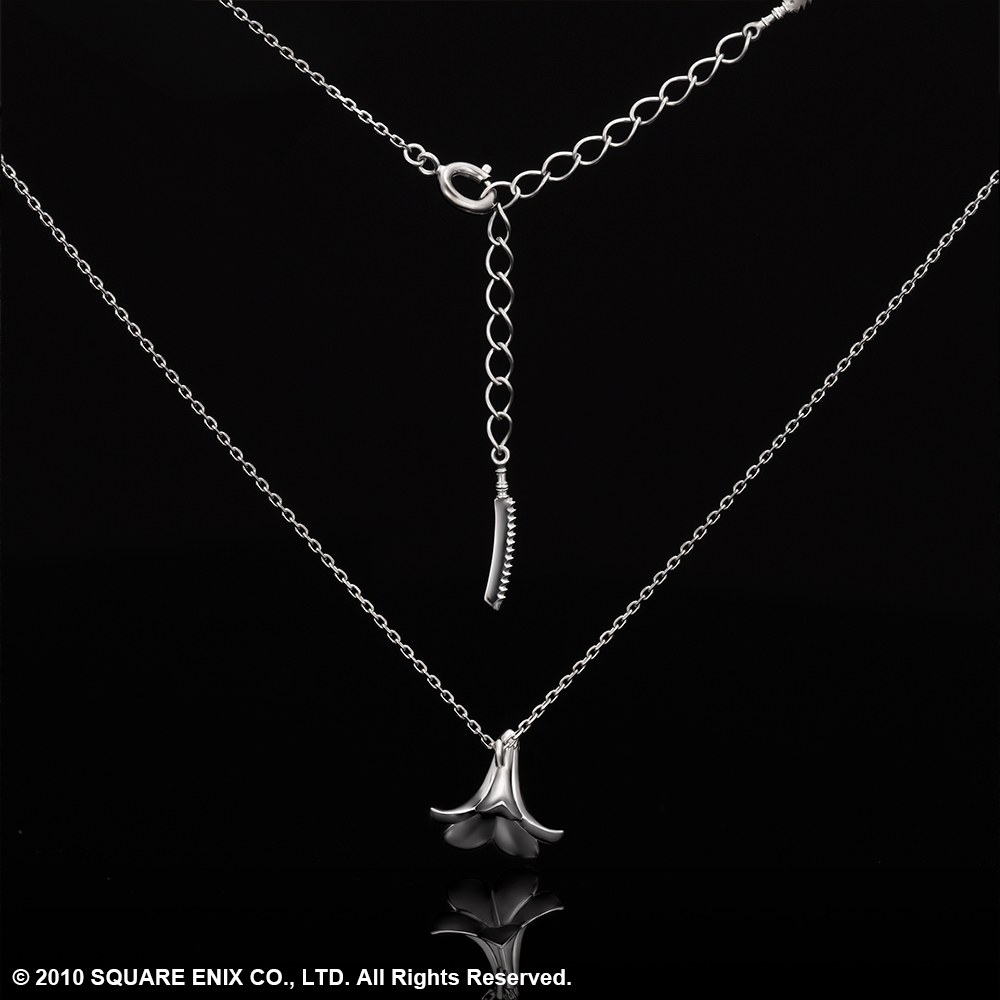 nier gestalt replicant silver necklace lunar tear jewelry square enix store nier gestalt replicant silver necklace lunar tear jewelry