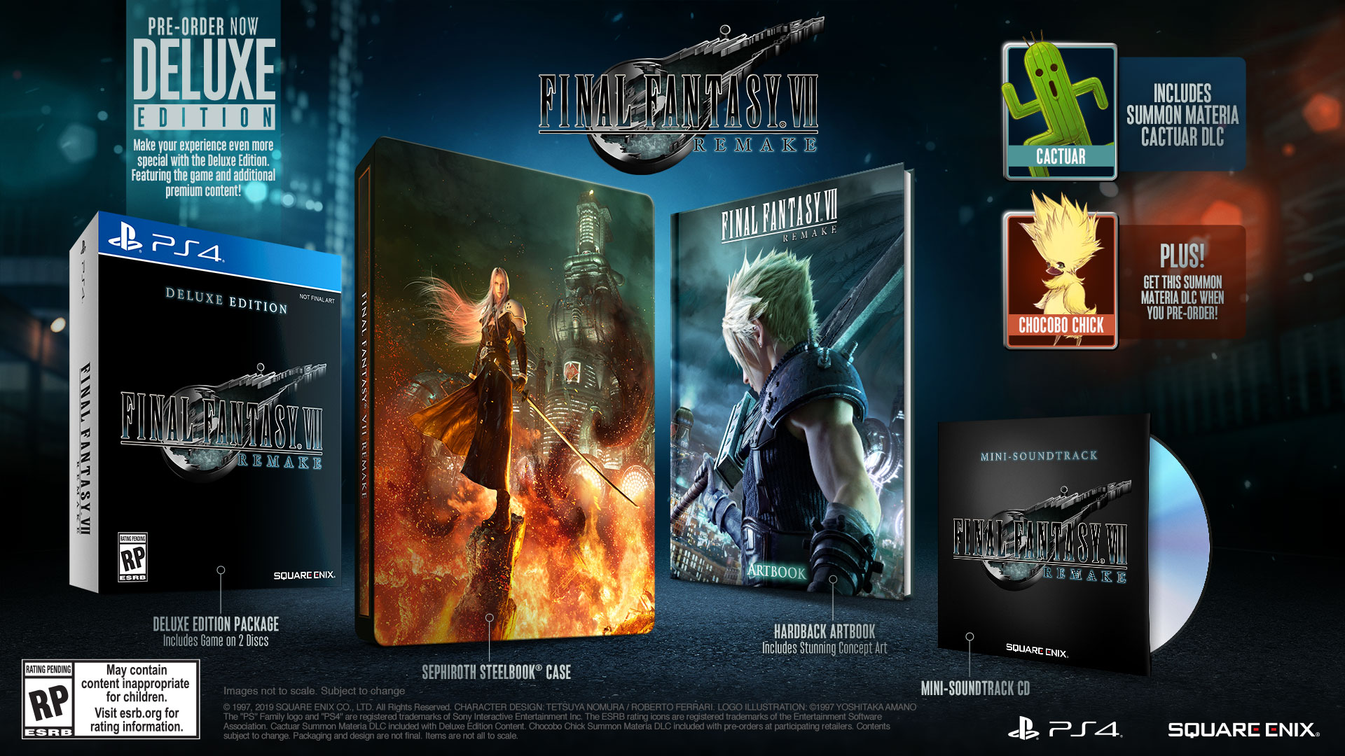 ผลการค้นหารูปภาพสำหรับ ff7 remake deluxe