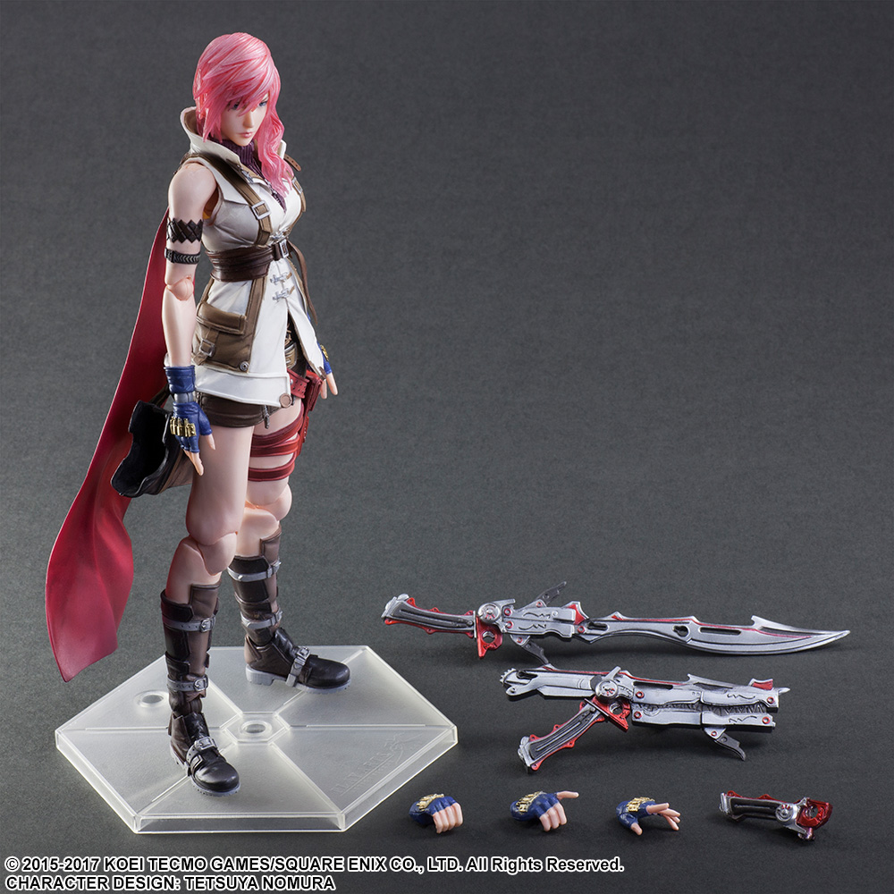 dissidia final fantasy play arts kai lightning