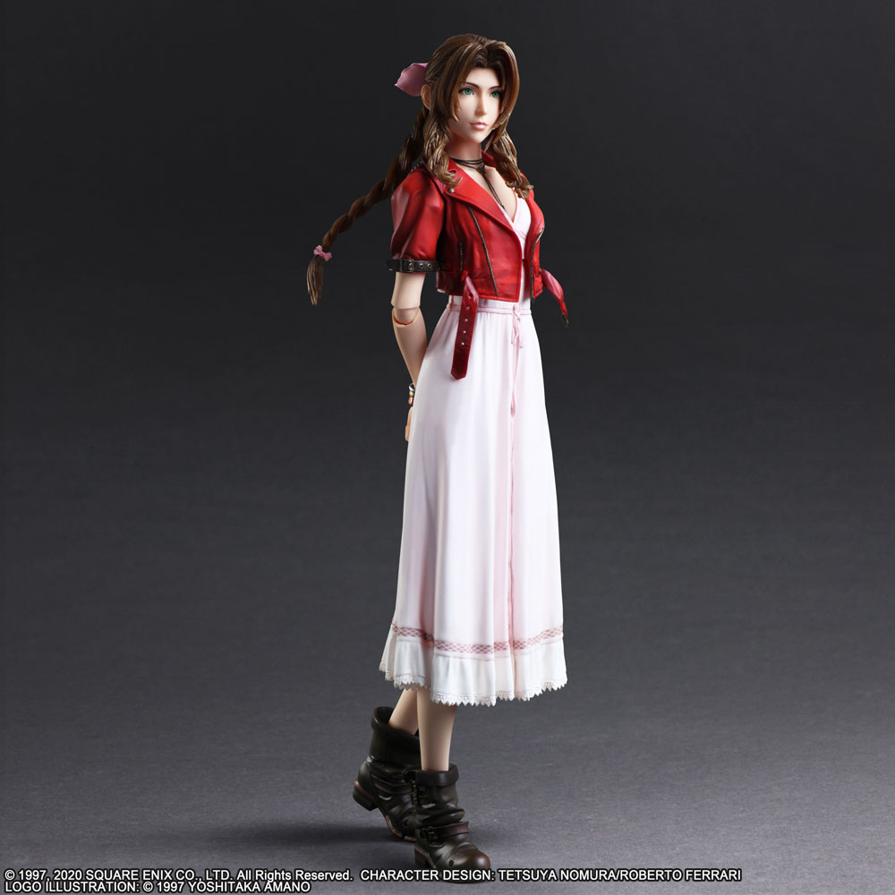 Details about   FINAL FANTASY VII REMAKE  Aerith Figure Moogle Plush Set Memorial Square Enix 