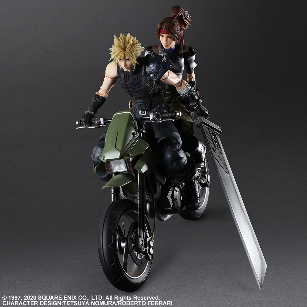 cloud strife motorcycle figure