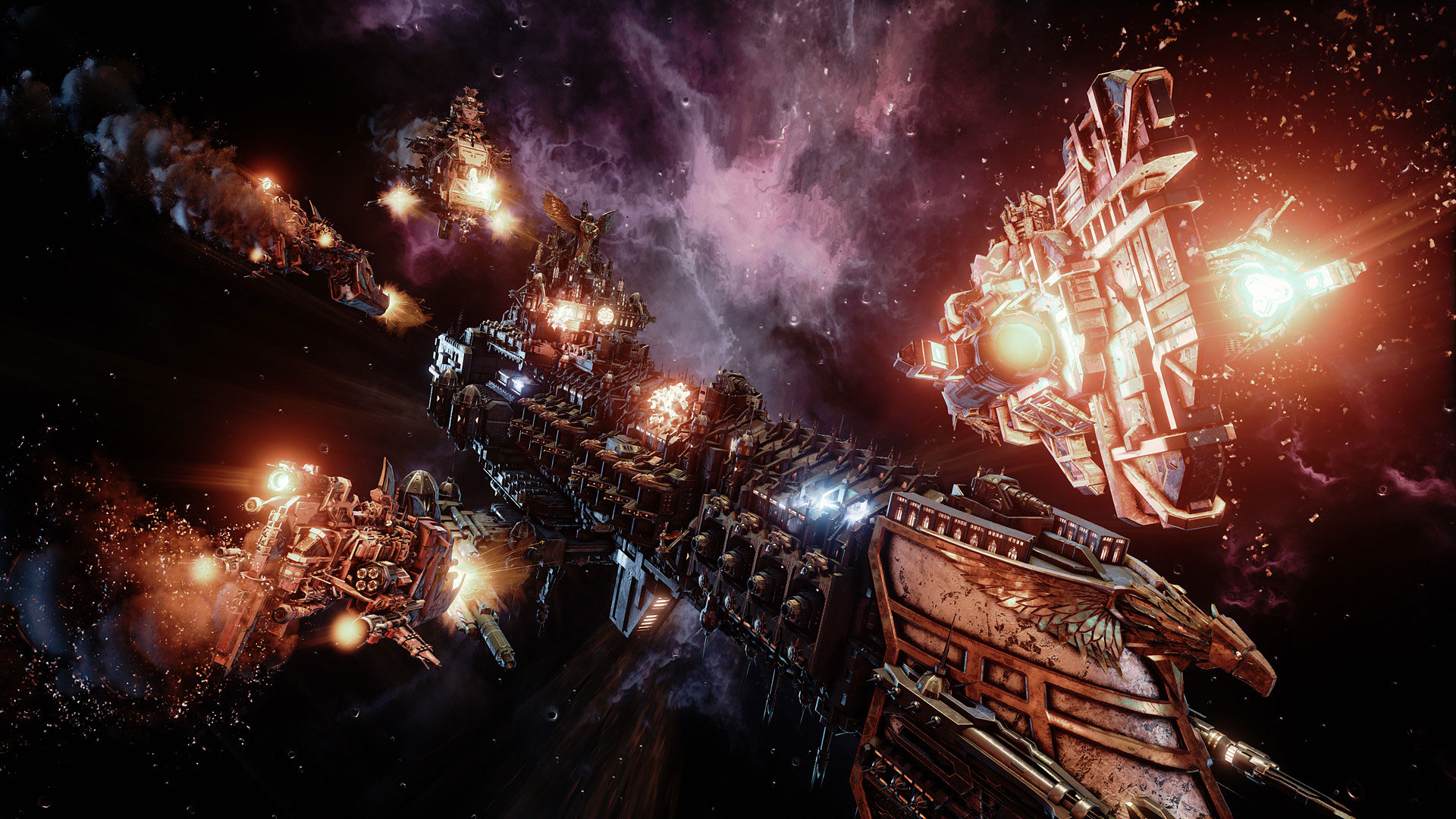 Battle for the control of the <b>Gothic</b> sector in <b>Battlefleet</b> <b>Gothic</b>: <b>Armada</b> D...