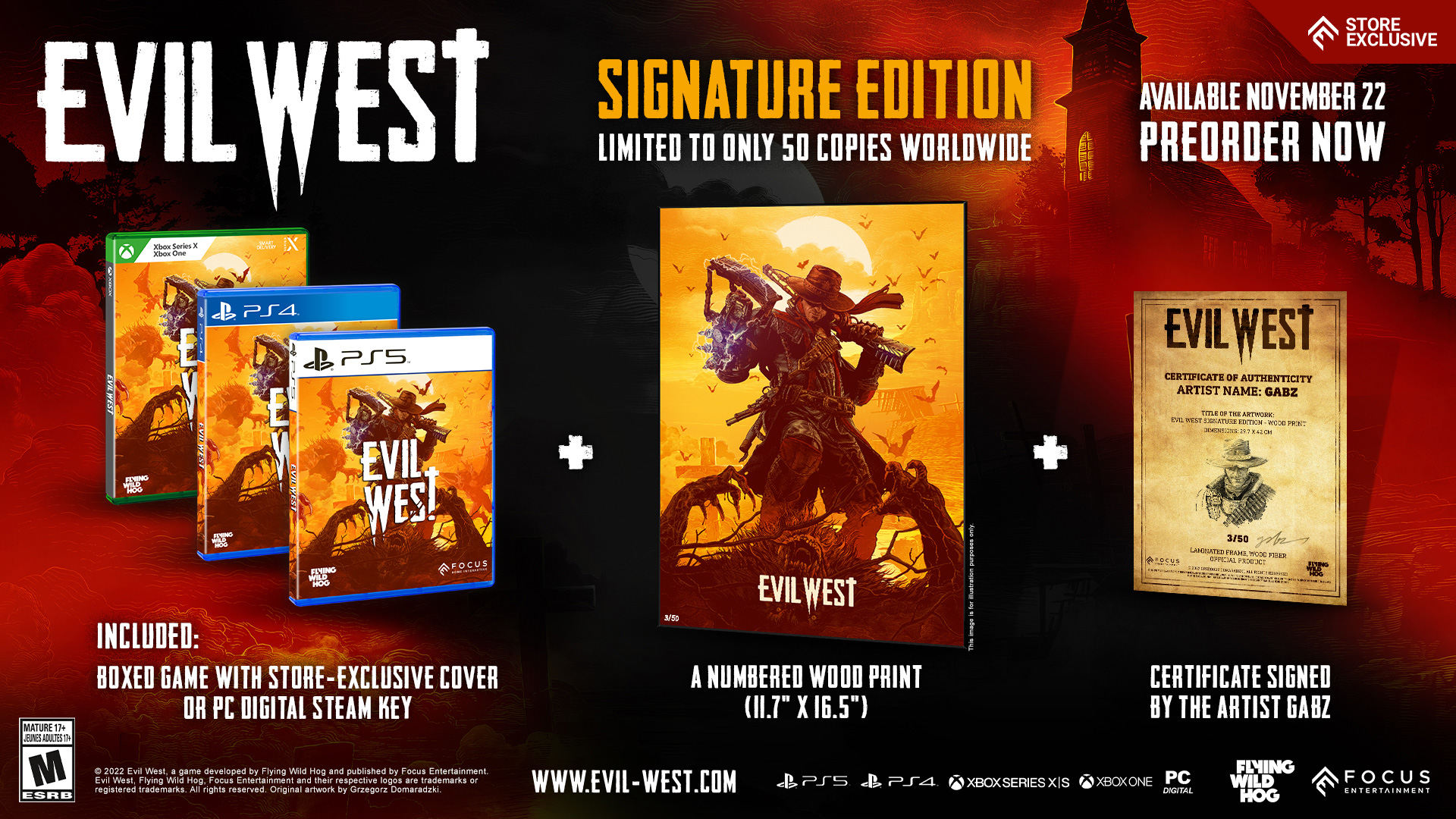 Evil West Standard Edition Focus Entertainment PS5 Físico