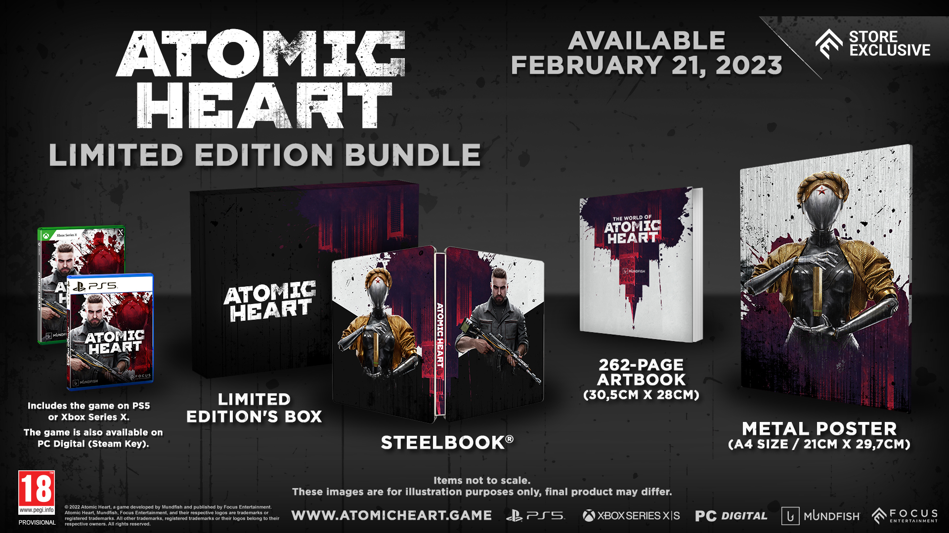 Что такое цифровой артбук atomic heart. Atomic Heart коллекционное издание. Atomic Heart Gold Edition ps4. Atomic Heart Limited Edition ps5.