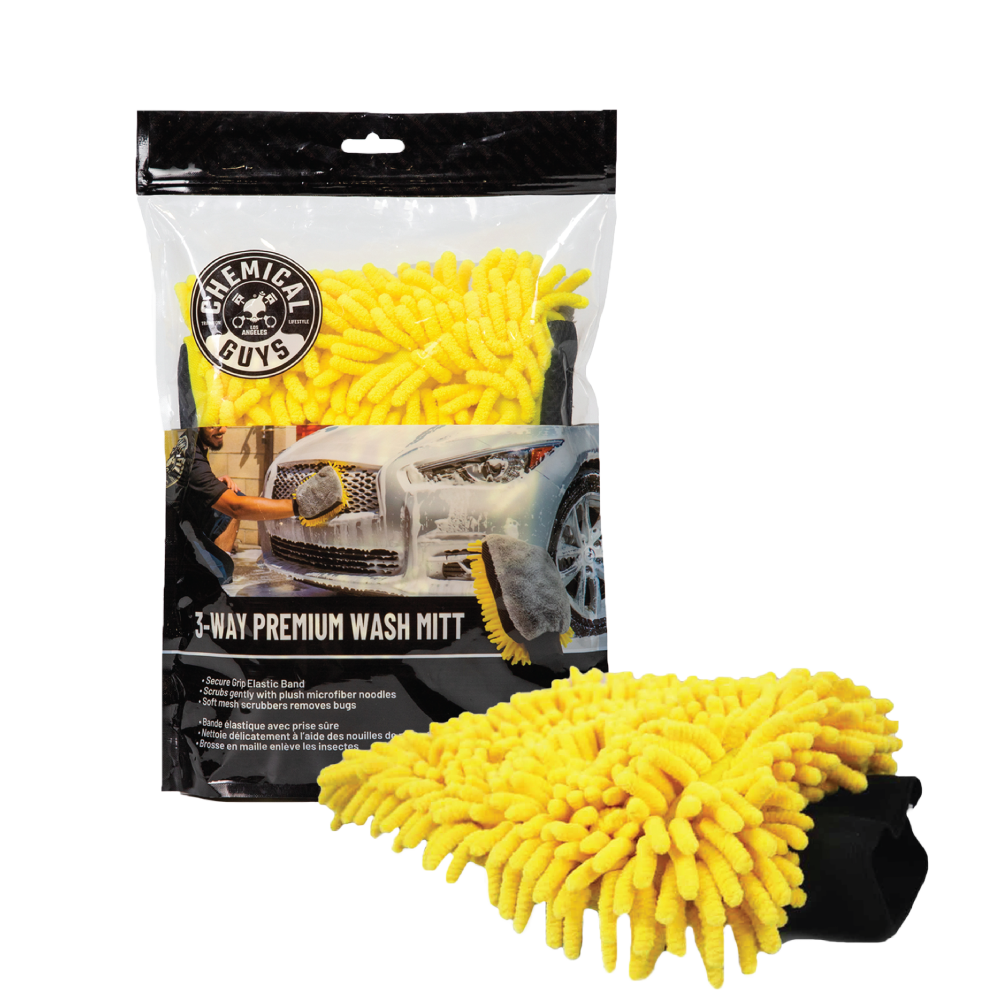 ThreeWay Premium Microfiber Wash Mitt Chemical Guys Store