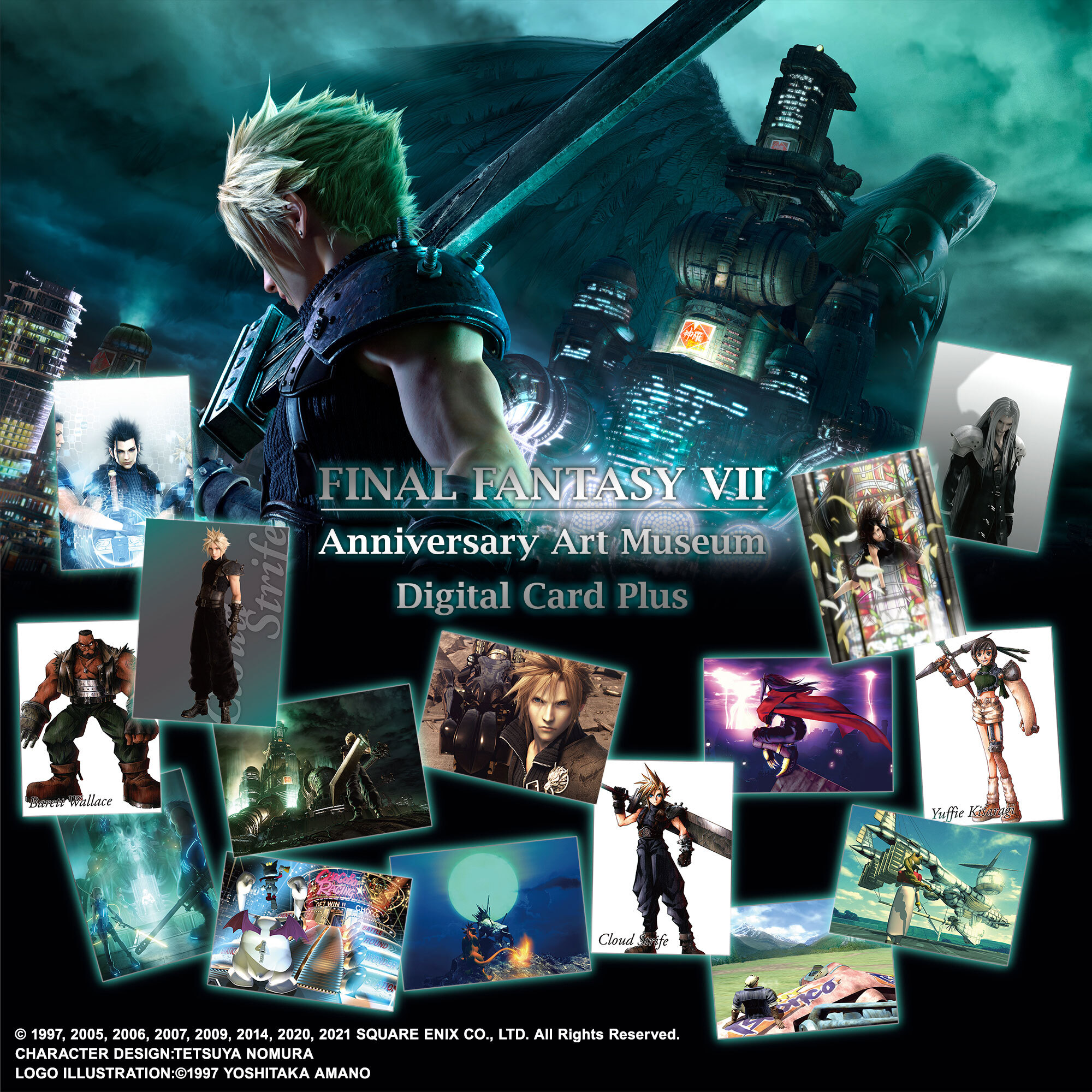 FINAL FANTASY VII ANNIVERSARY ART MUSEUM DIGITAL CARD PLUS (DISPLAY) FRENCH VER. Square Enix