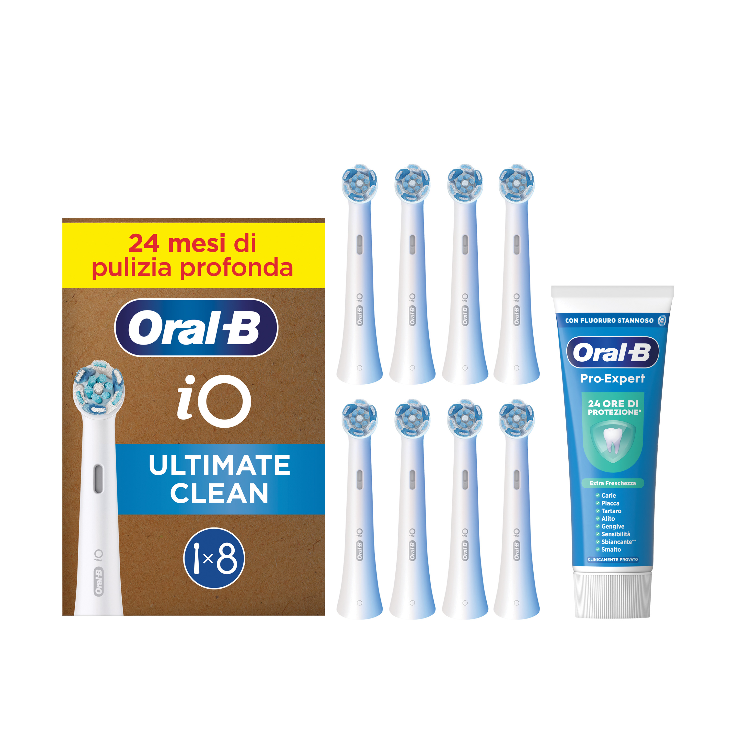 Oral-B Testine di Ricambio iO Ultimate Clean Bianche, Confezione da 8 - Immagine 10