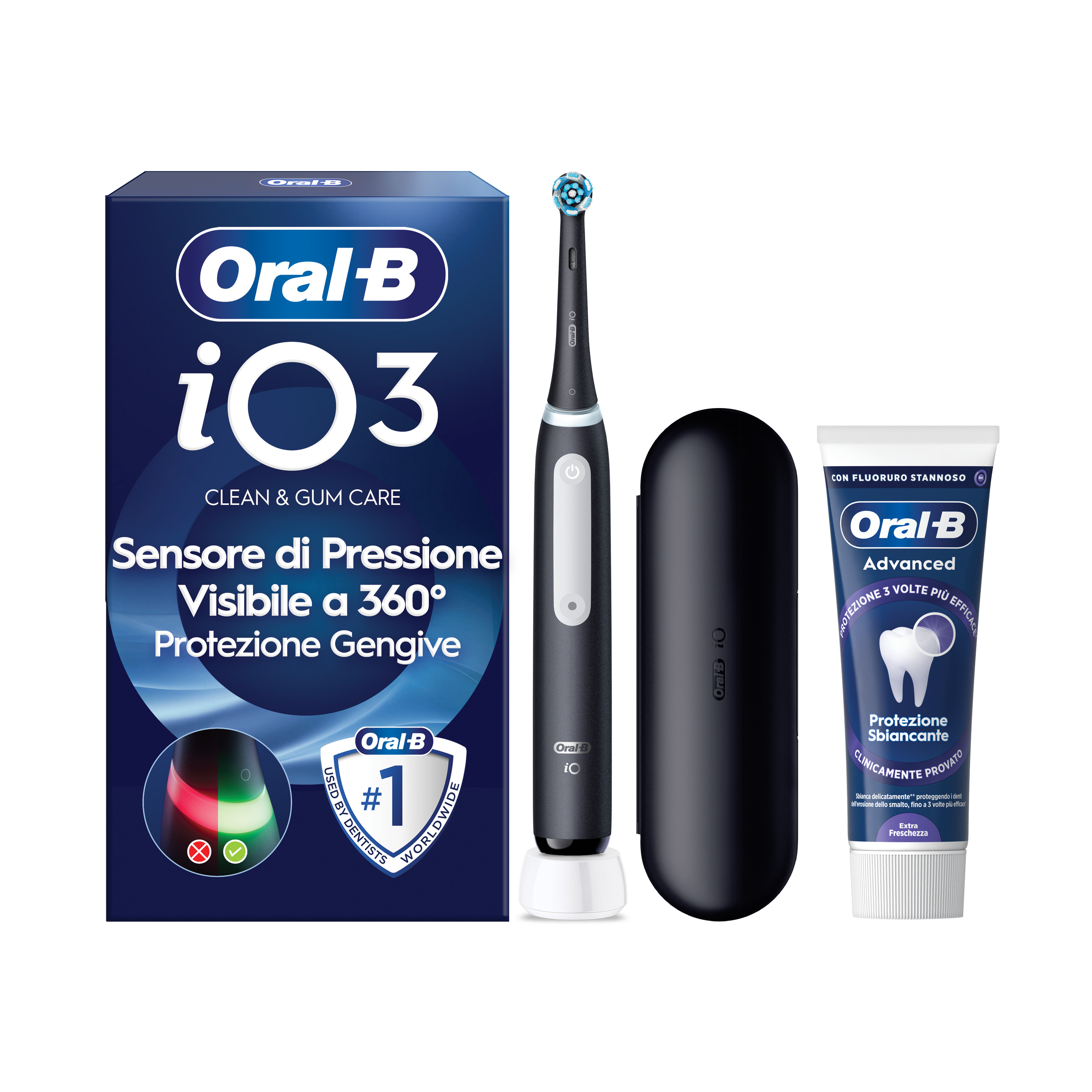 Oral-B Spazzolino Elettrico iO 3 Nero - Tecnologia Avanzata - Sensore di Pressione - Immagine 14