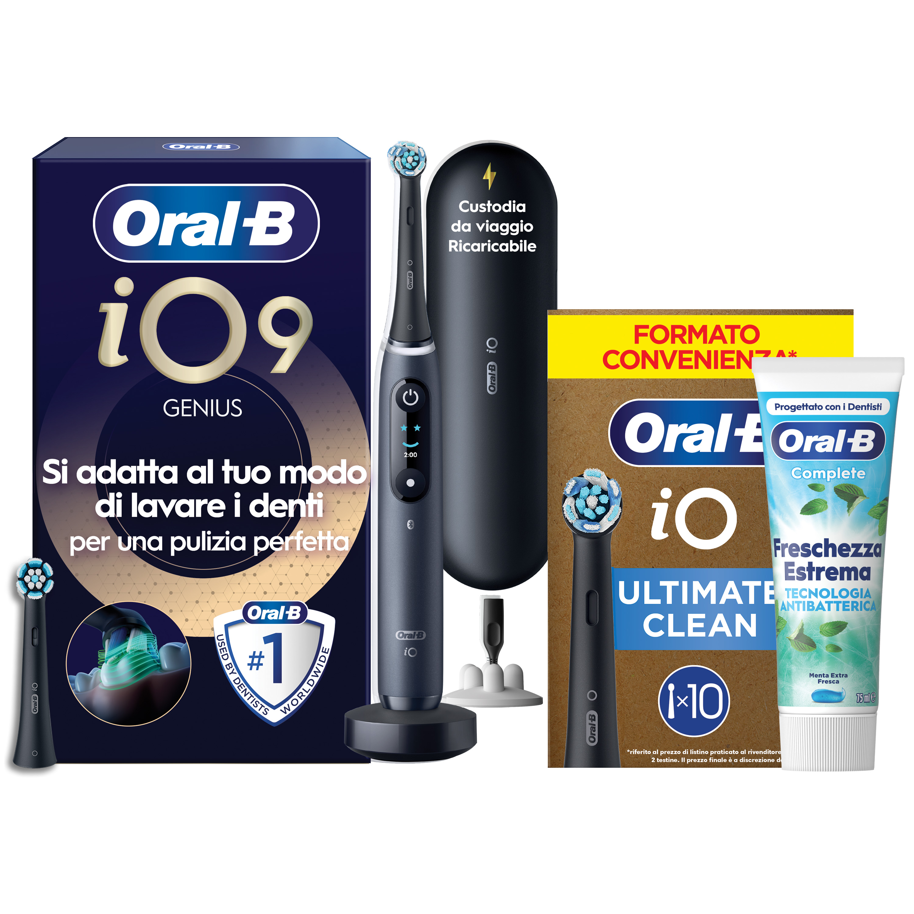 Oral-B - Procter & Gamble Io 9 Black Spazzolino Elettrico + 2 Refill - Immagine 27