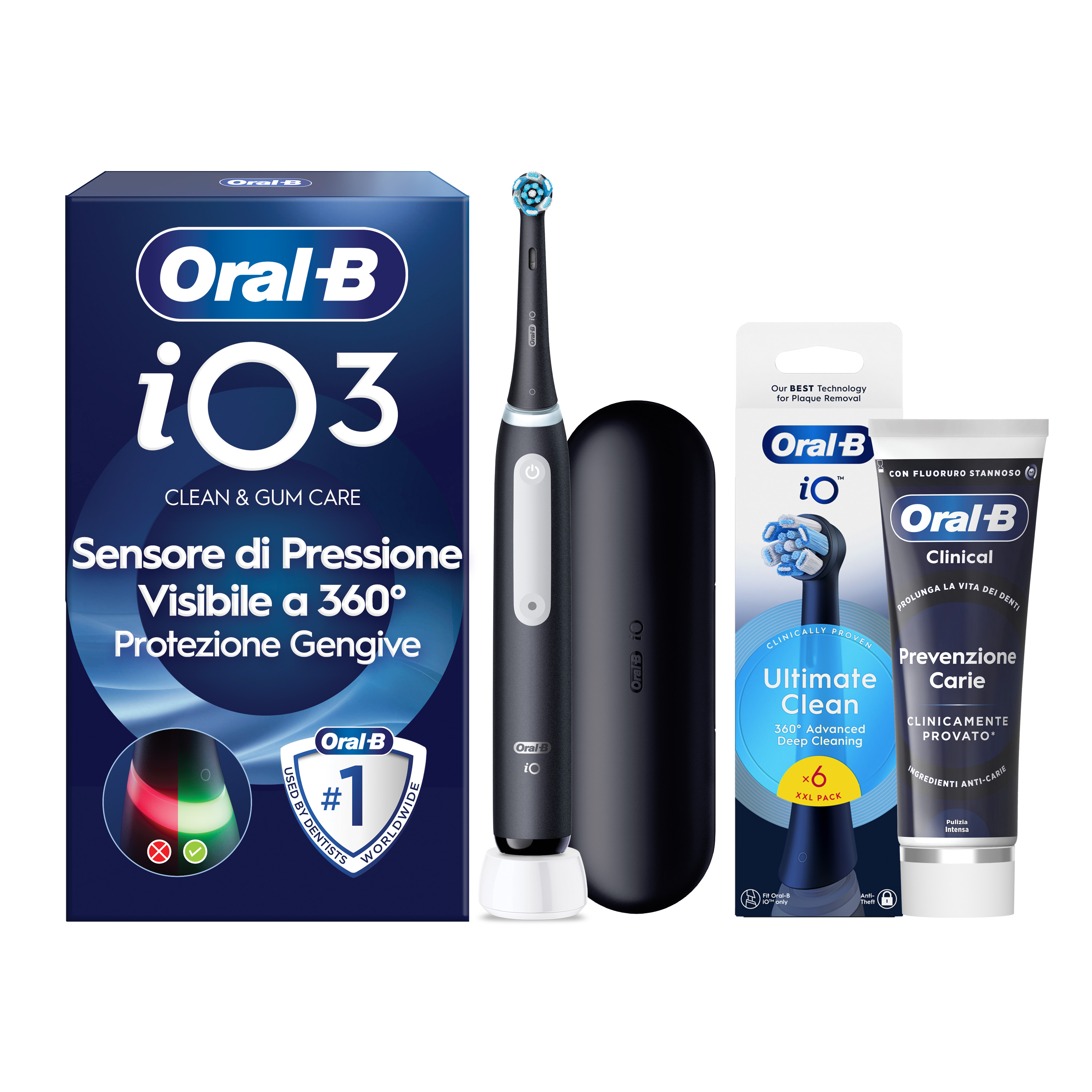 Oral-B Spazzolino Elettrico iO 3 Nero - Tecnologia Avanzata - Sensore di Pressione - Immagine 30