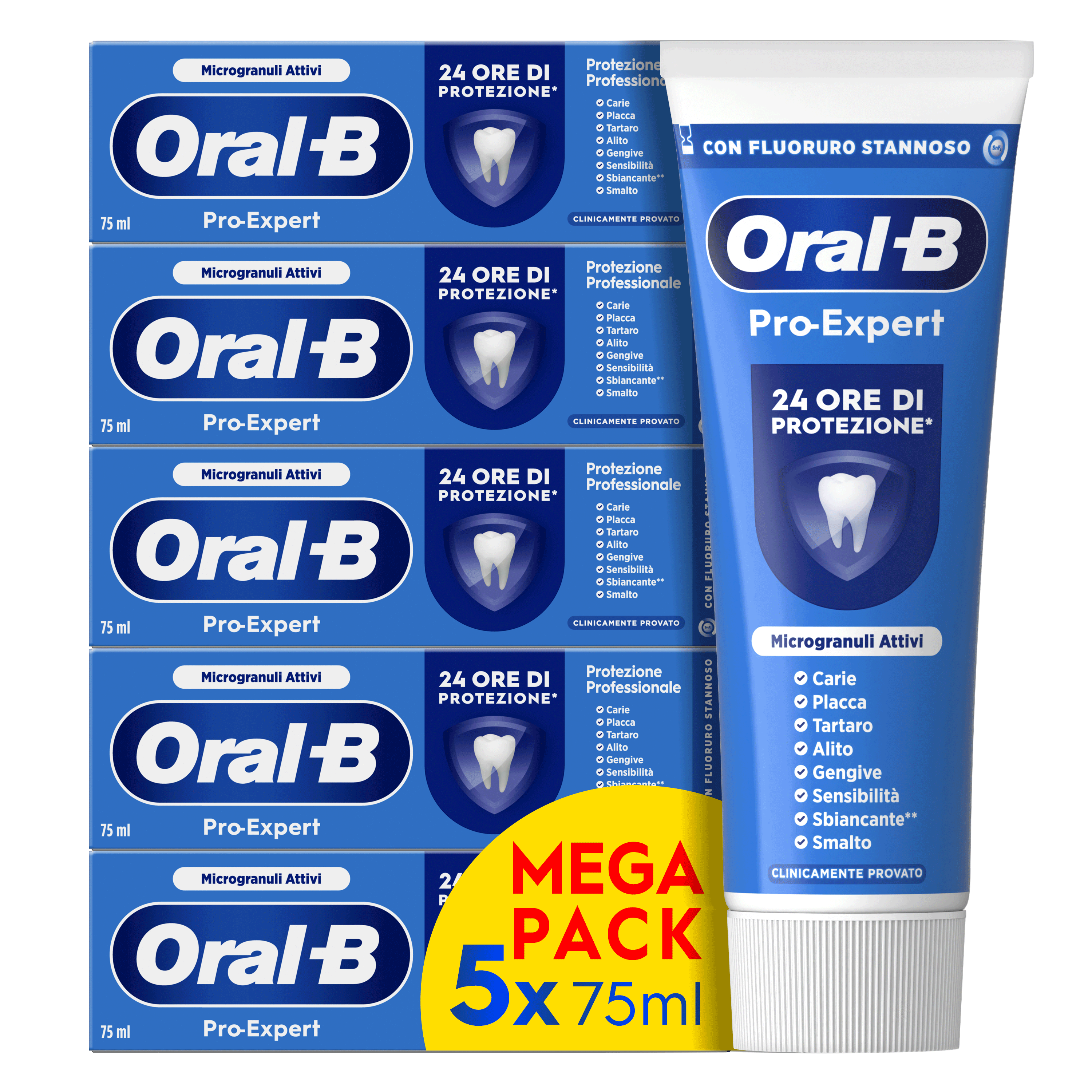 Oral-B Dentifricio Pro-Expert Protezione Professionale (5X75ml)