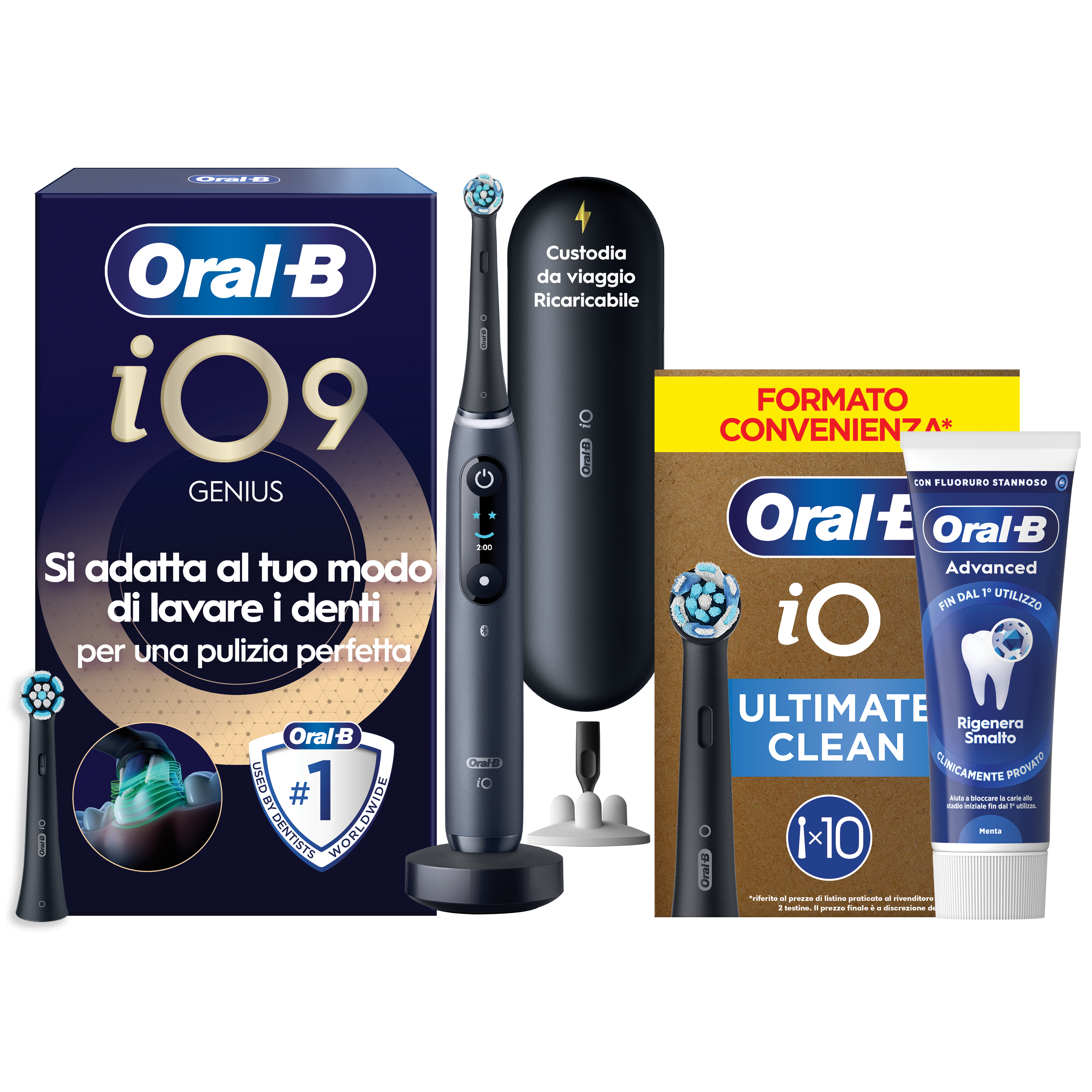 Oral-B - Procter & Gamble Io 9 Black Spazzolino Elettrico + 2 Refill - Immagine 28