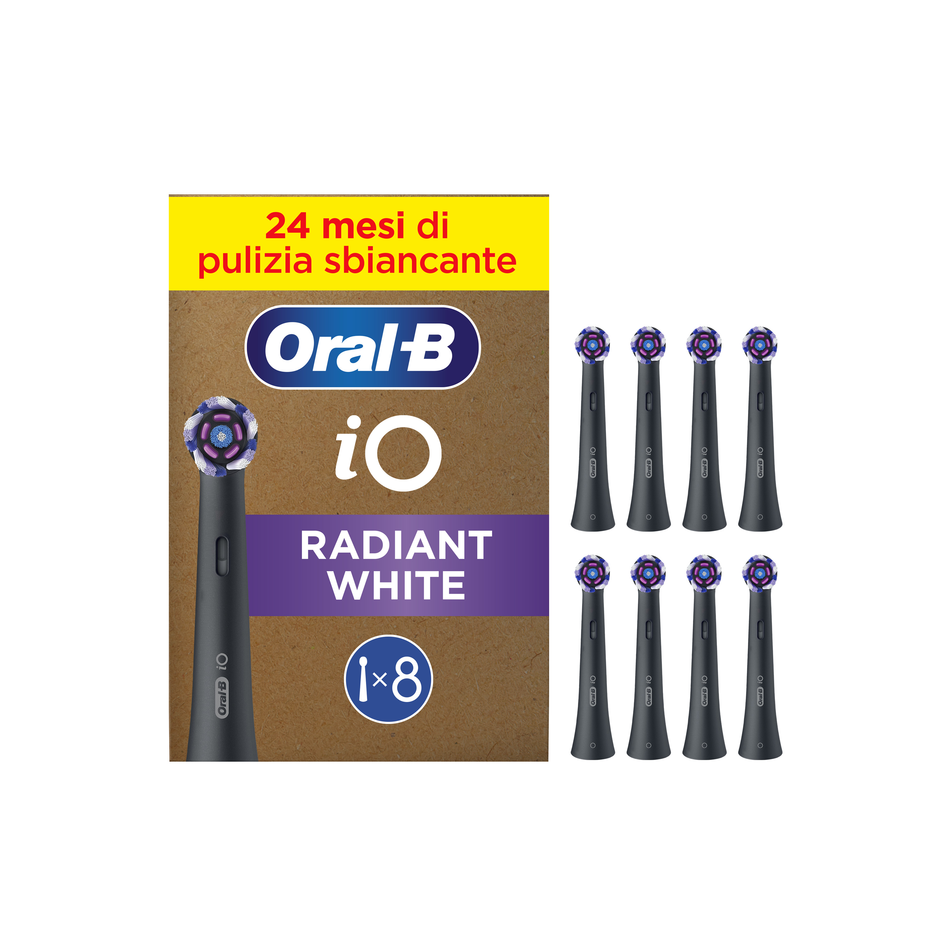 8 ct  iO Radiant White (Black)