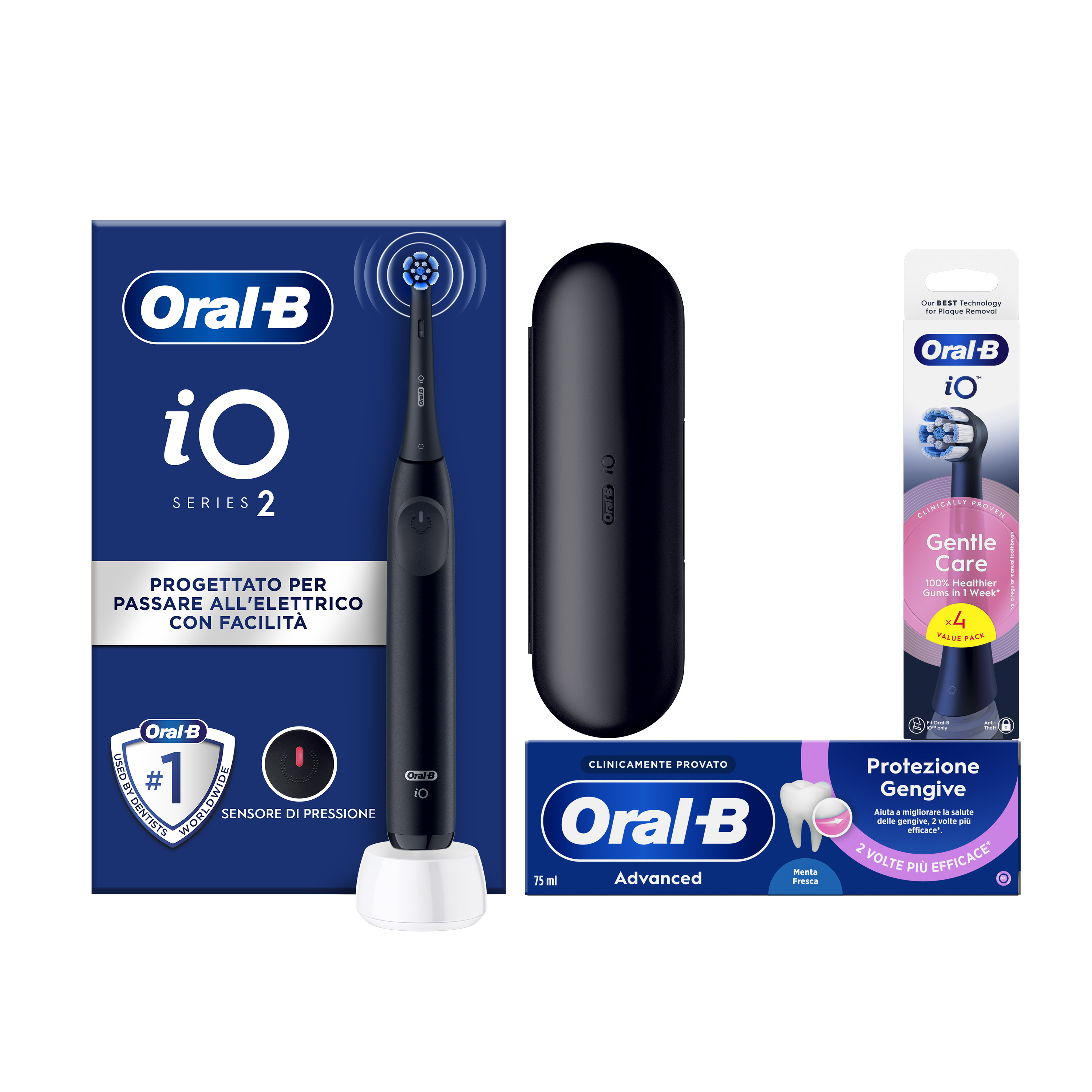 Oral-B - iO 2 - Spazzolino Elettrico - 3 Modalità - Nero - Immagine 17