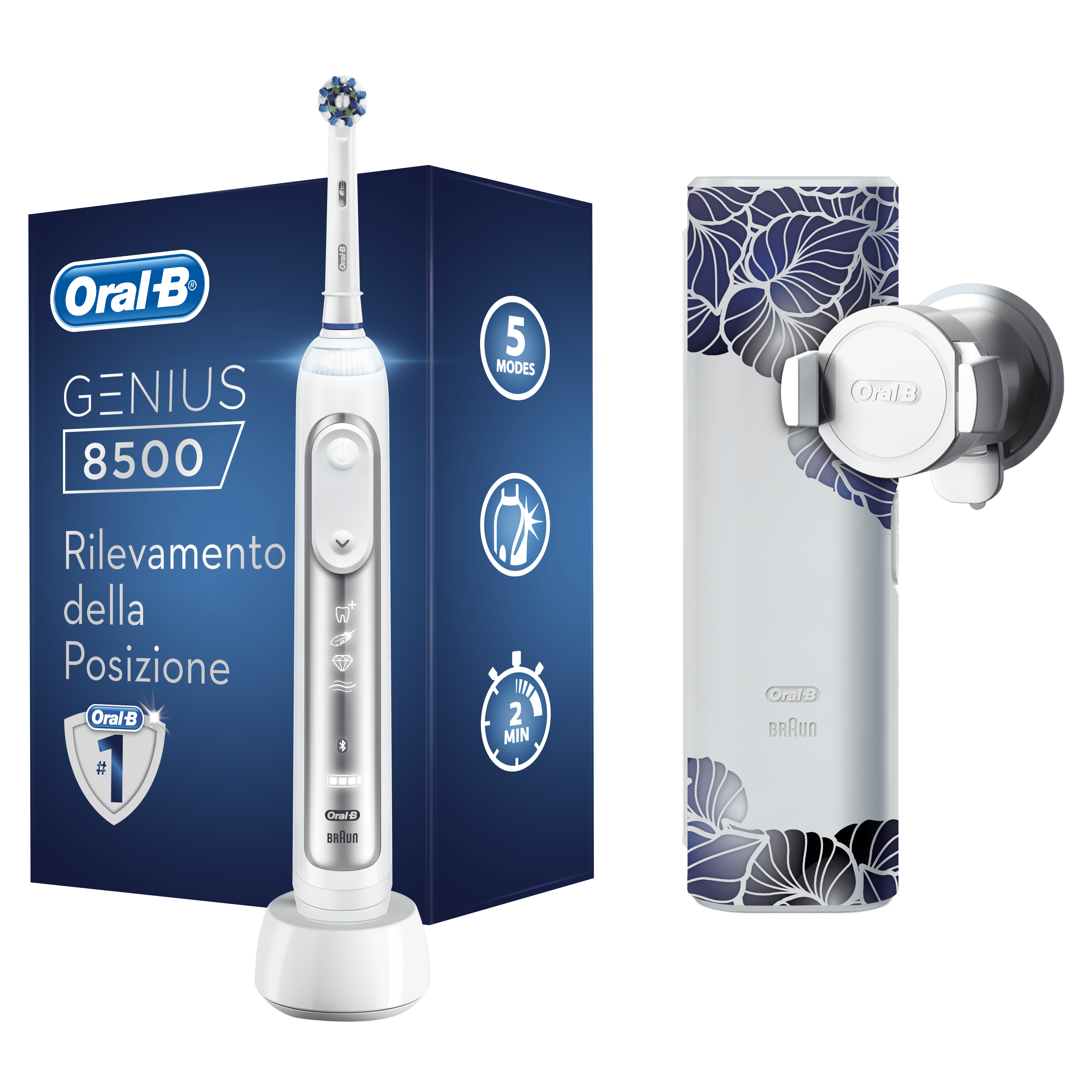 Oral-B Spazzolino Elettrico Ricaricabile Genius 8500 Design Edition. 1 ...