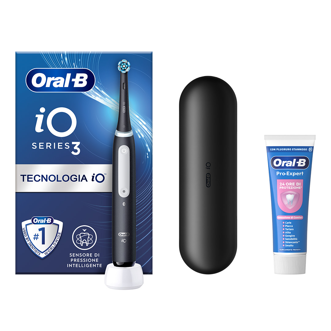 OB PW iO3 BLACK + Dentifricio Oral B