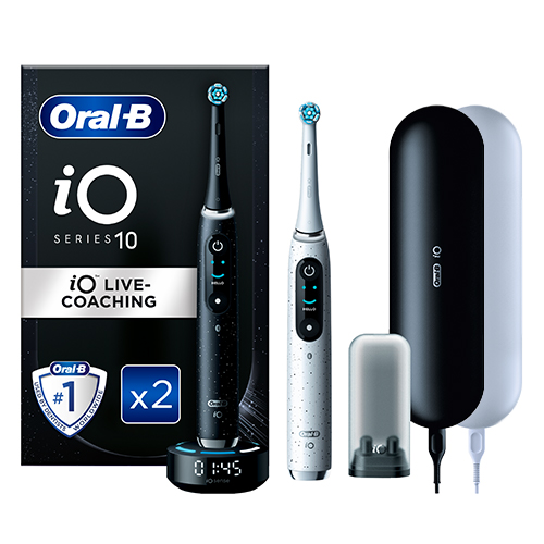 Offerta: Oral-B iO 10 Duo Pack Nero e Bianco - 2 Spazzolini Elettrici