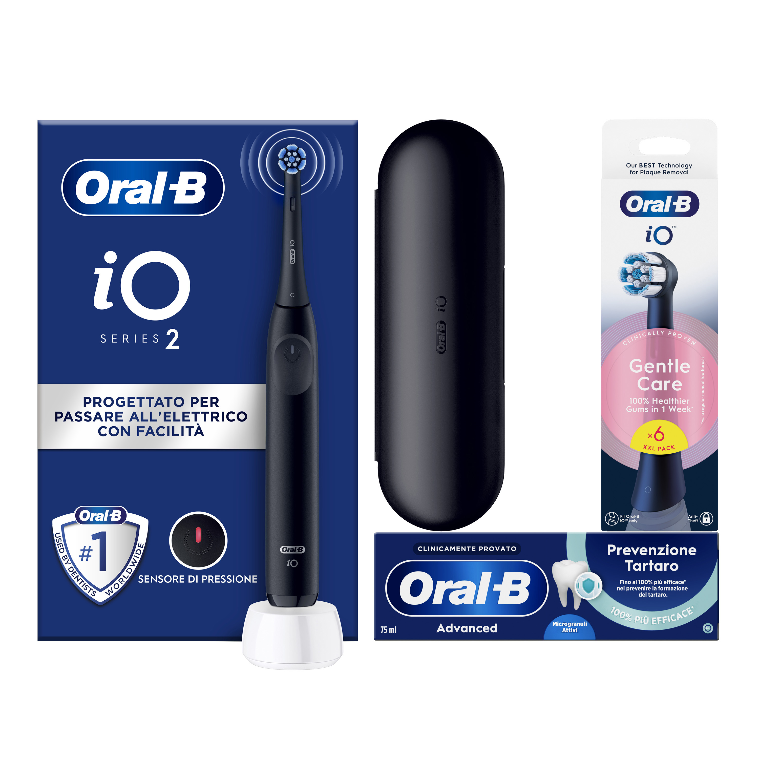 Oral-B - iO 2 - Spazzolino Elettrico - 3 Modalità - Nero - Immagine 20