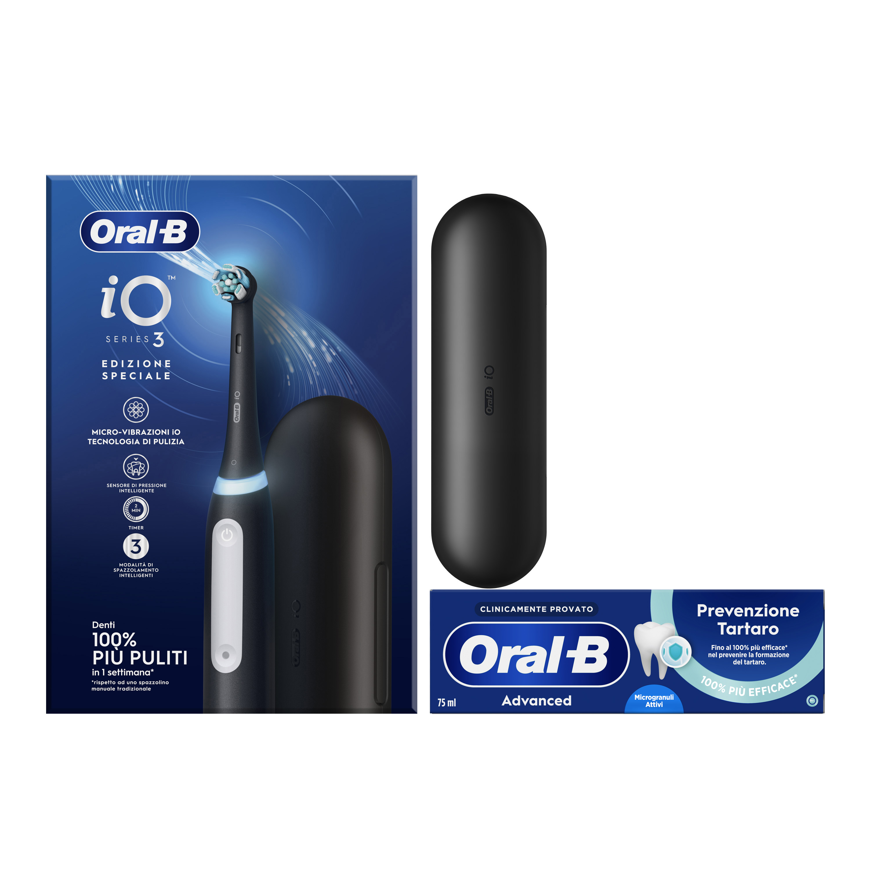 Oral-B Spazzolino Elettrico iO 3 Nero - Tecnologia Avanzata - Sensore di Pressione - Immagine 15