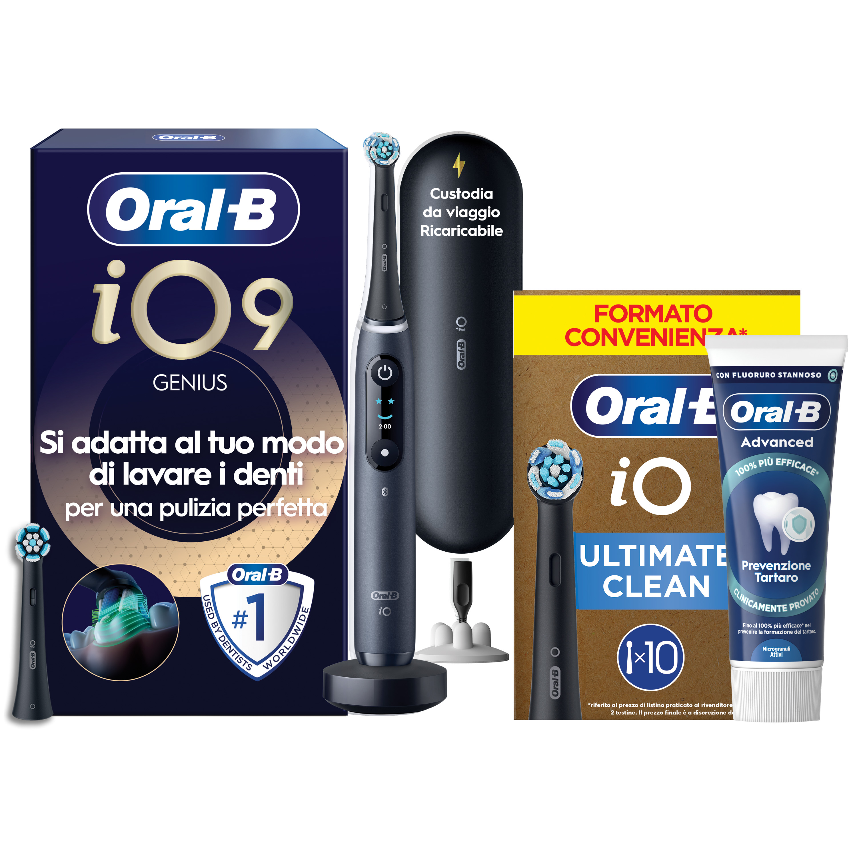 Oral-B - Procter & Gamble Io 9 Black Spazzolino Elettrico + 2 Refill - Immagine 42