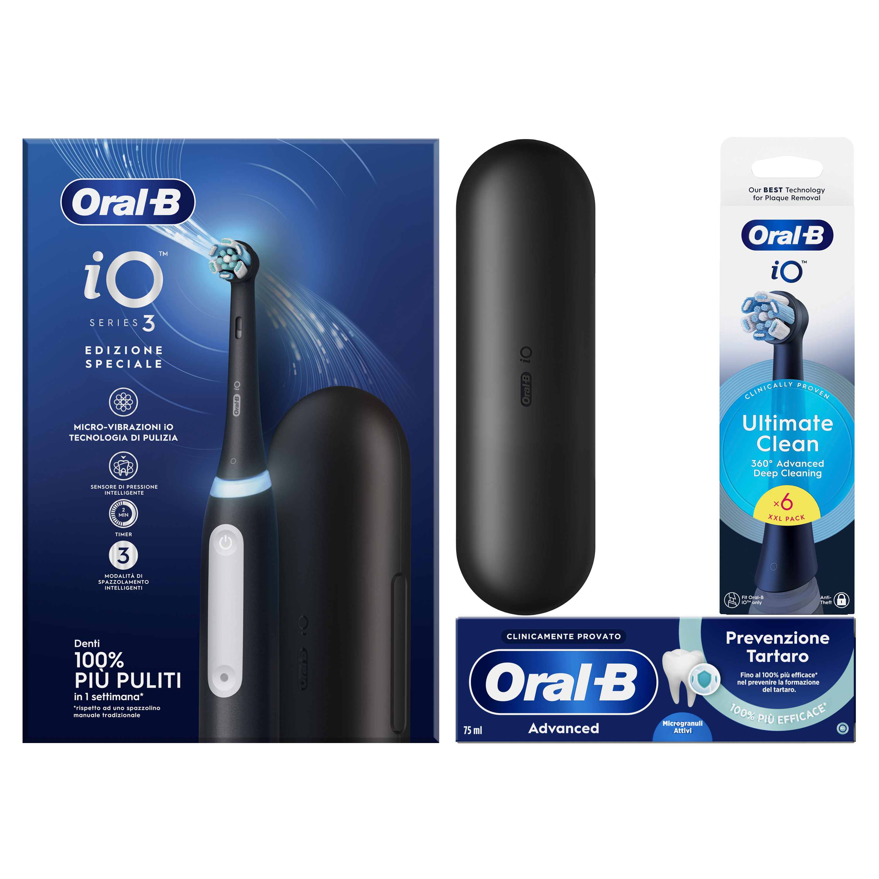 Oral-B Spazzolino Elettrico iO 3 Nero - Tecnologia Avanzata - Sensore di Pressione - Immagine 39