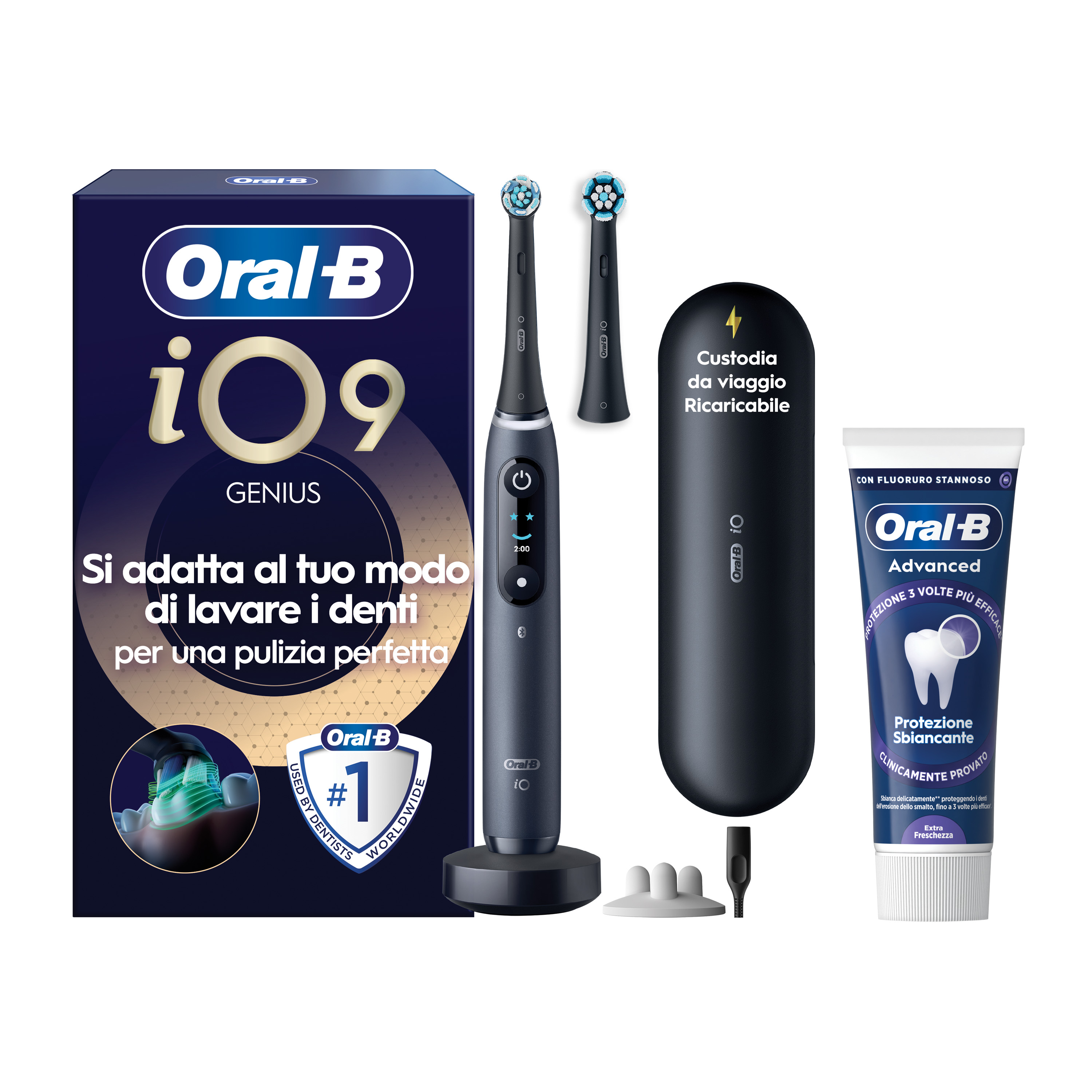 Oral-B - Procter & Gamble Io 9 Black Spazzolino Elettrico + 2 Refill - Immagine 32