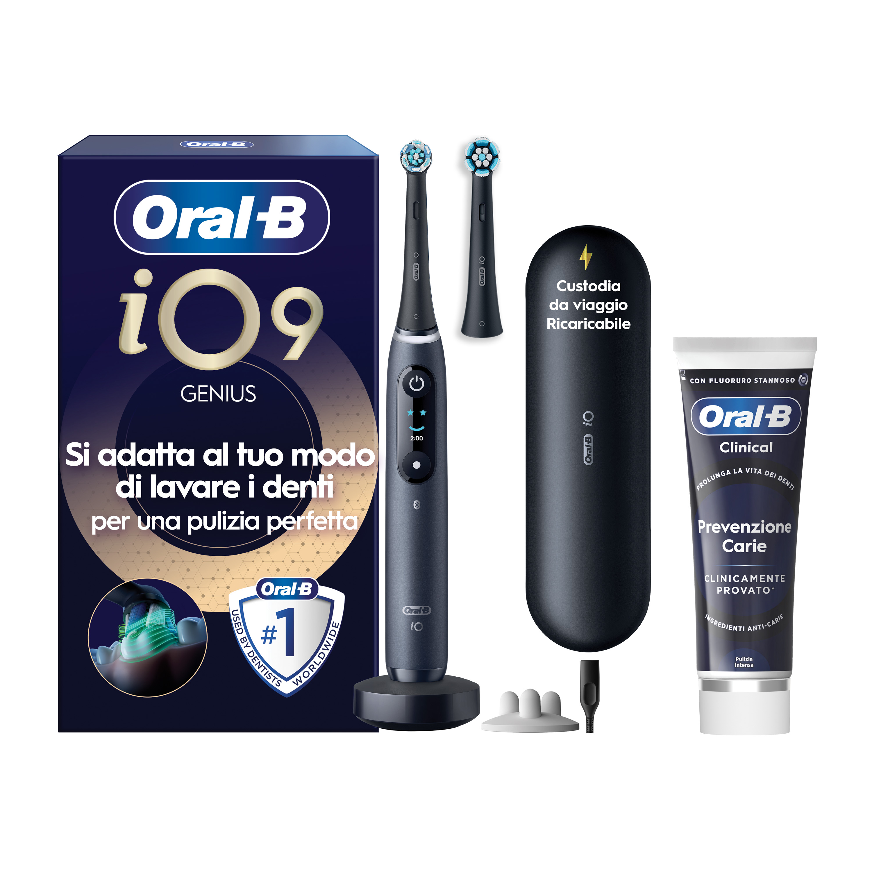 Oral-B - Procter & Gamble Io 9 Black Spazzolino Elettrico + 2 Refill - Immagine 18