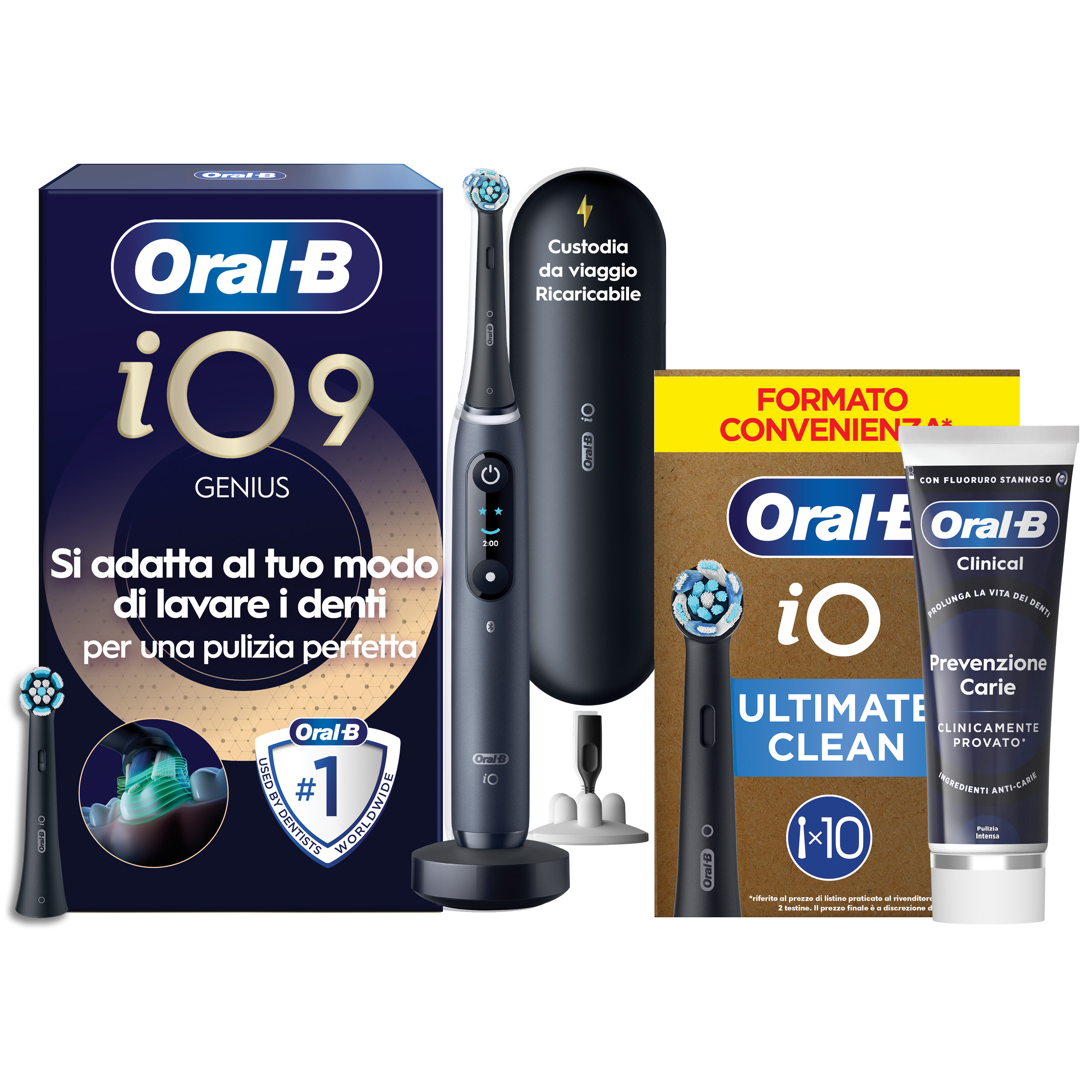 Oral-B - Procter & Gamble Io 9 Black Spazzolino Elettrico + 2 Refill - Immagine 45