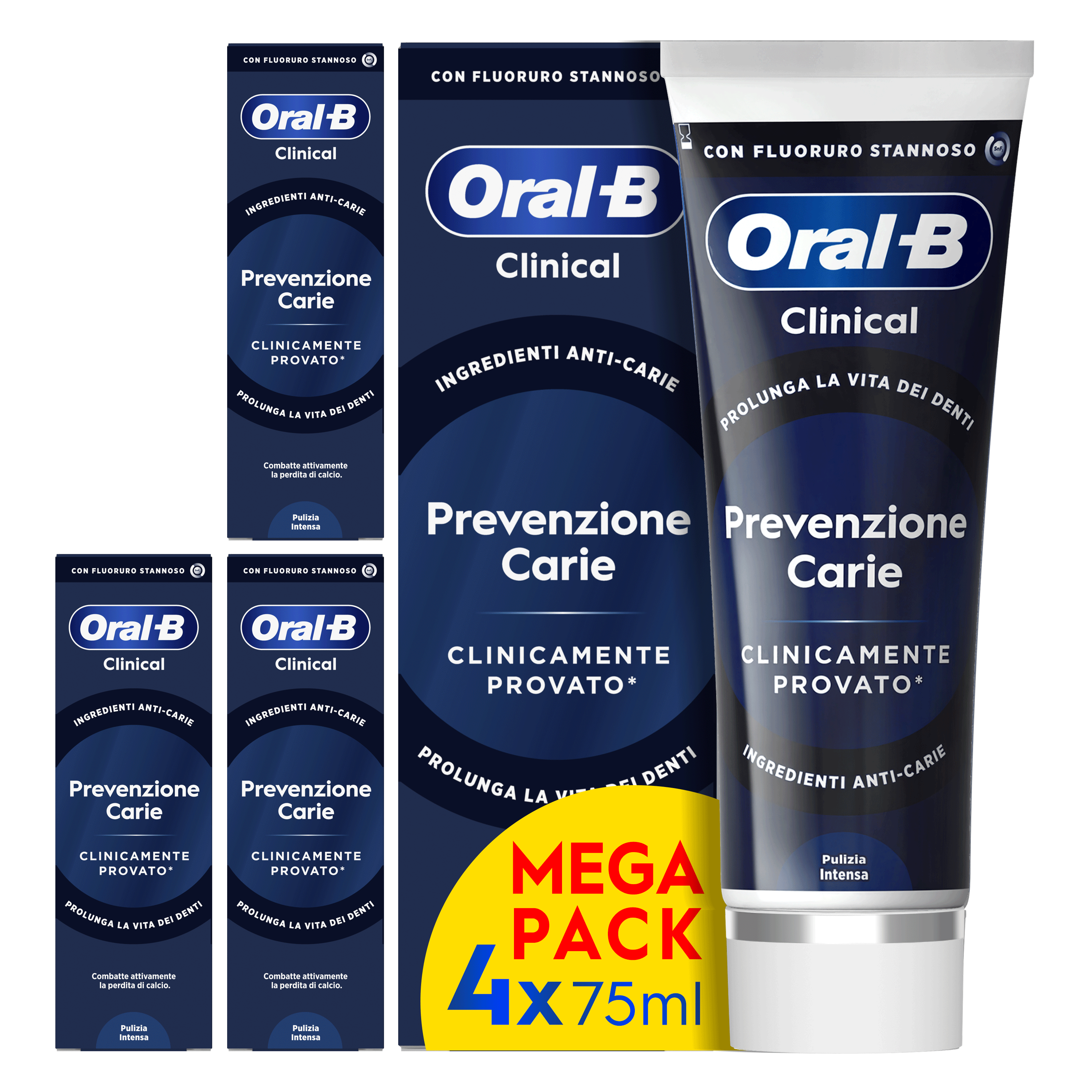 Oral-B Clinical Dentifricio Prevenzione Carie Pulizia Intensa 75 ml - - - Immagine 11