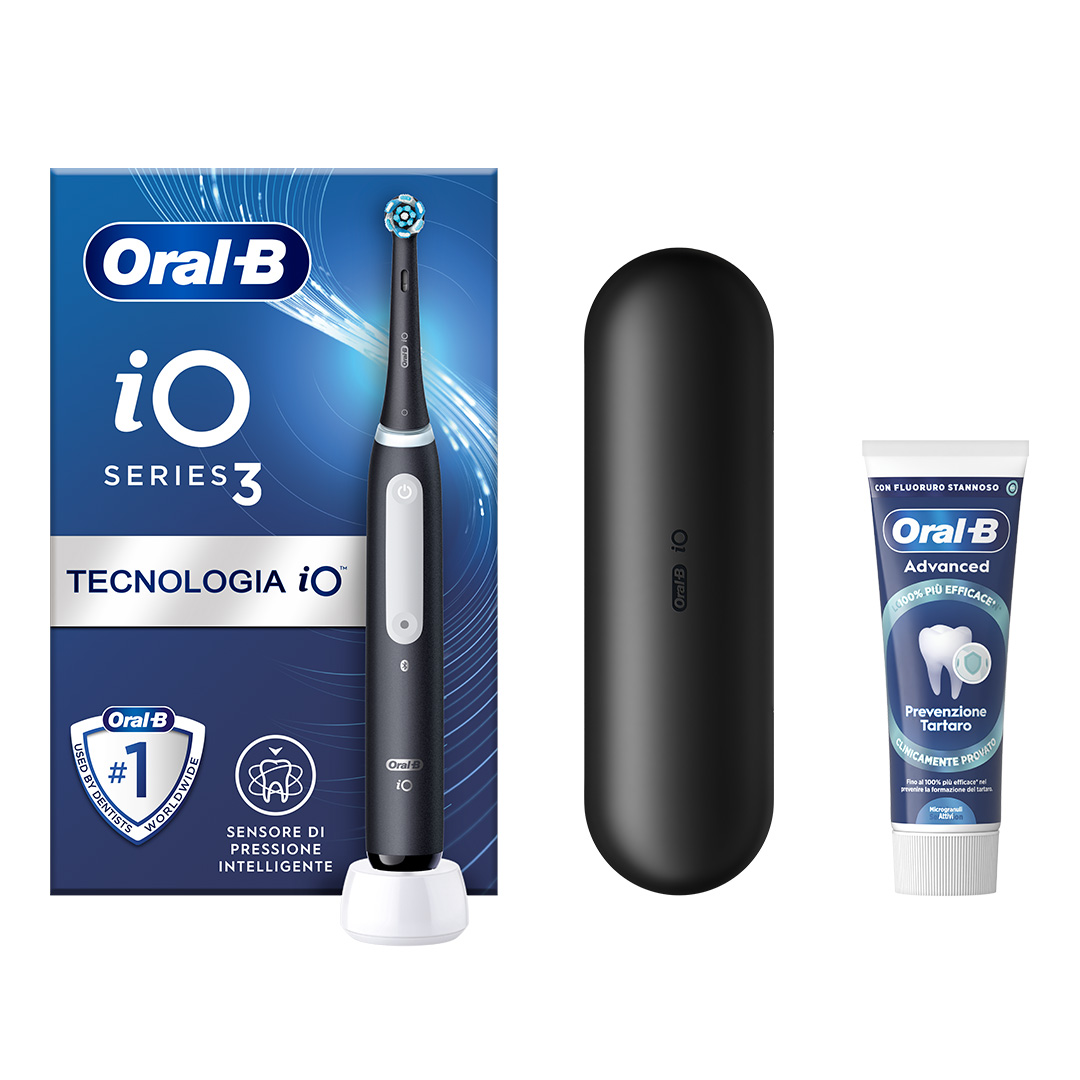 OB PW iO3 BLACK + Dentifricio Oral B