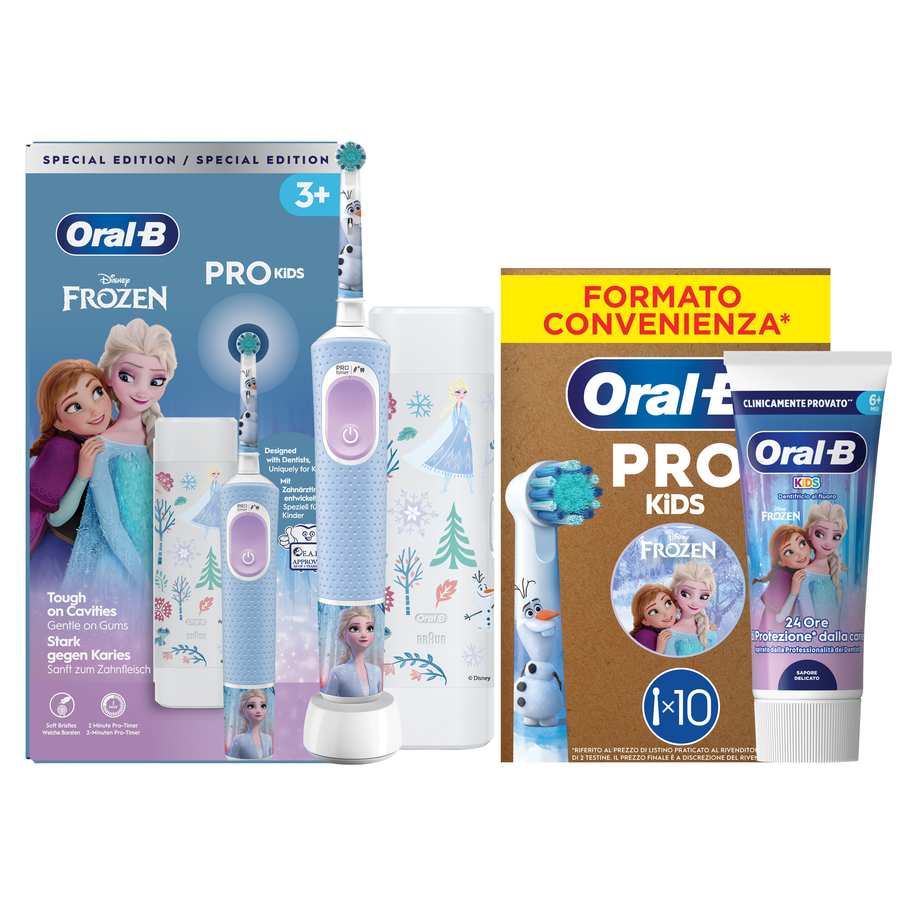 Oral-B Vitality Pro Frozen Spazzolino Elettrico per Bambini Rotante-Oscillante Nero/Grigio - Immagine 8