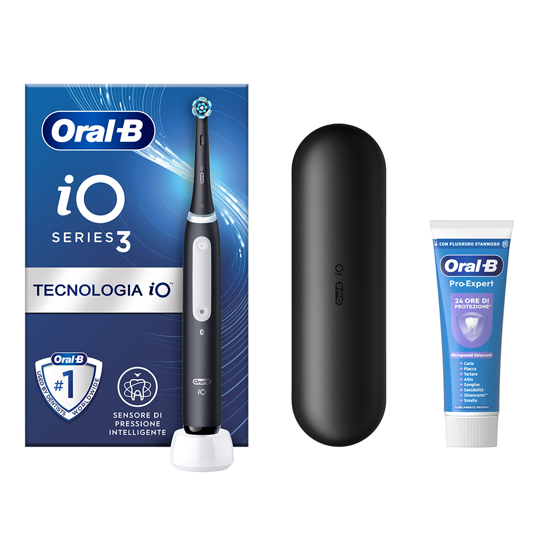 OB PW iO3 BLACK + Dentifricio Oral B
