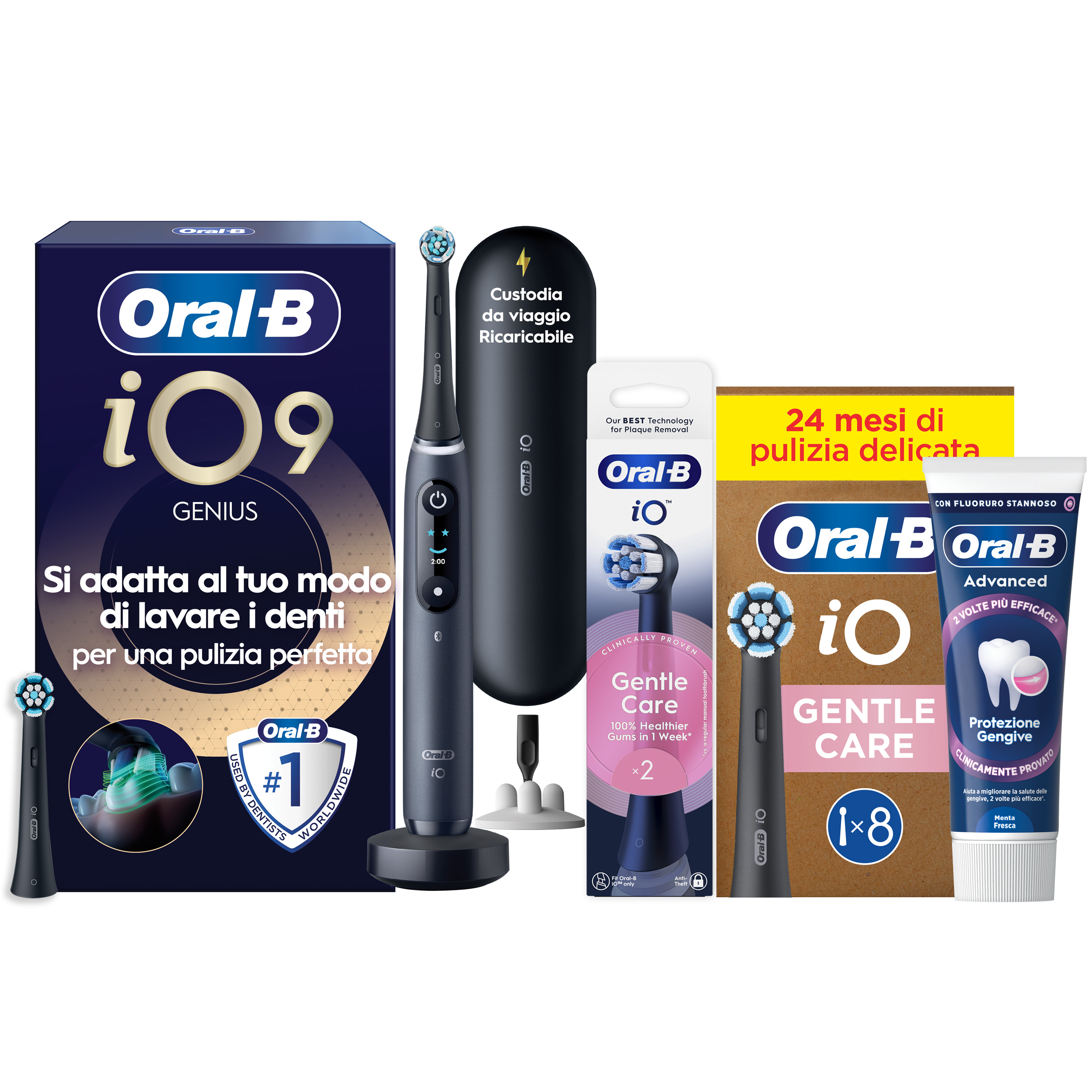 Oral-B - Procter & Gamble Io 9 Black Spazzolino Elettrico + 2 Refill - Immagine 44