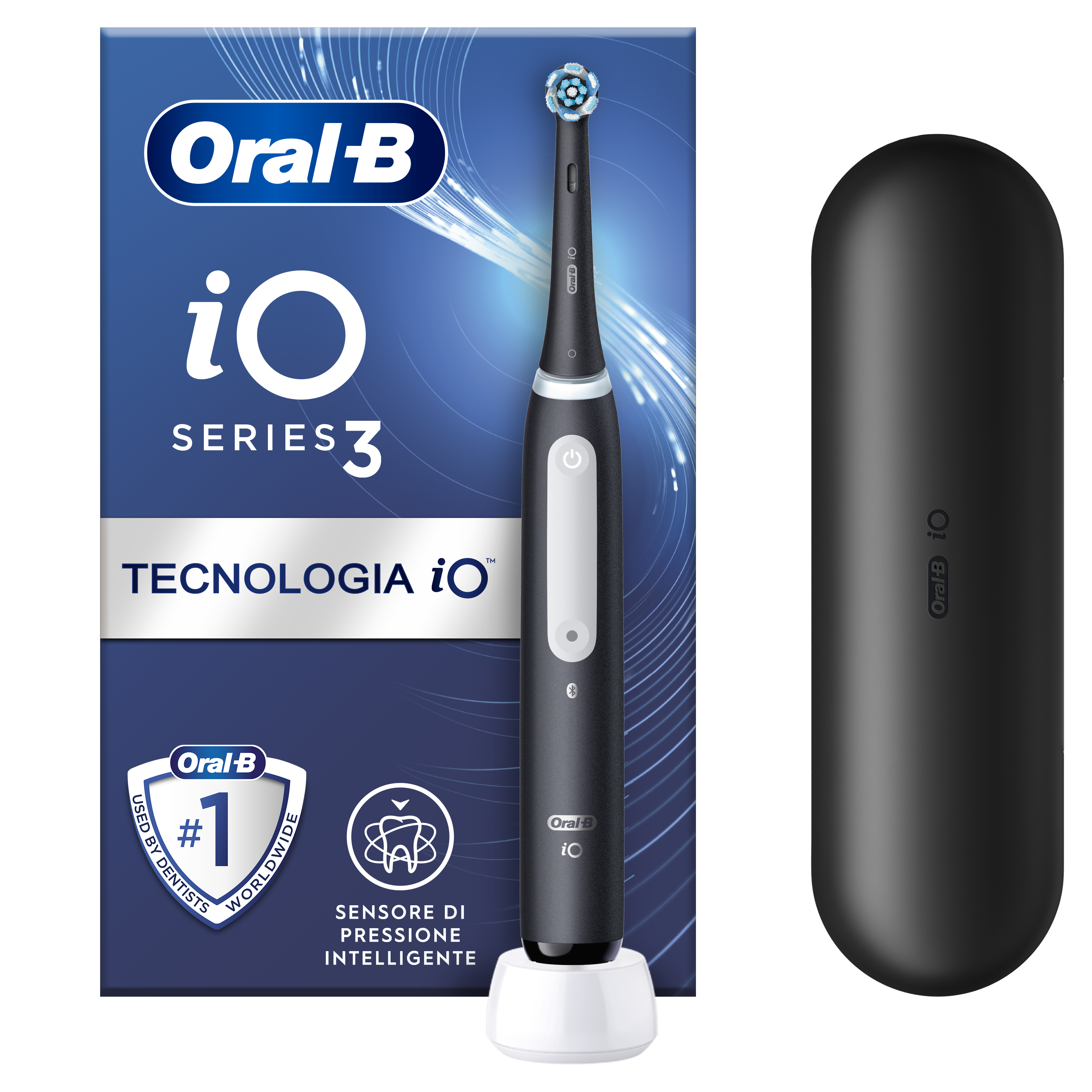 Oral-B Spazzolino Elettrico iO 3 Nero - Tecnologia Avanzata - Sensore di Pressione - Immagine 16