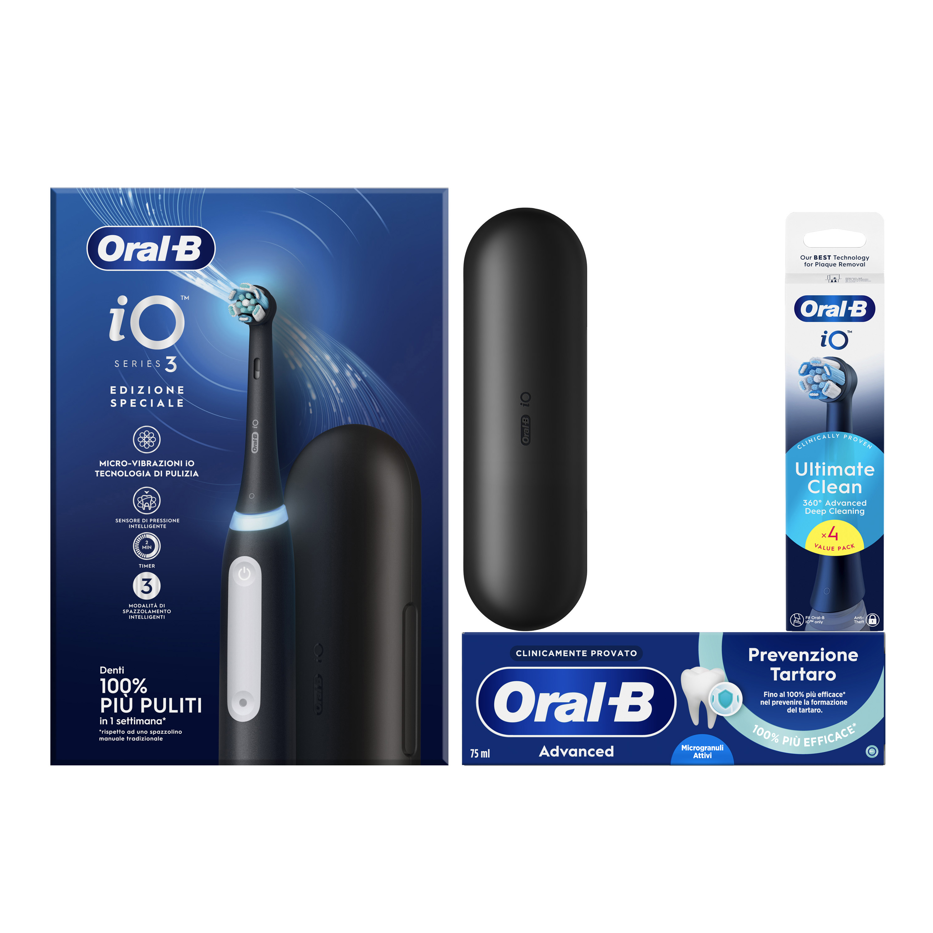 Oral-B Spazzolino Elettrico iO 3 Nero - Tecnologia Avanzata - Sensore di Pressione - Immagine 26
