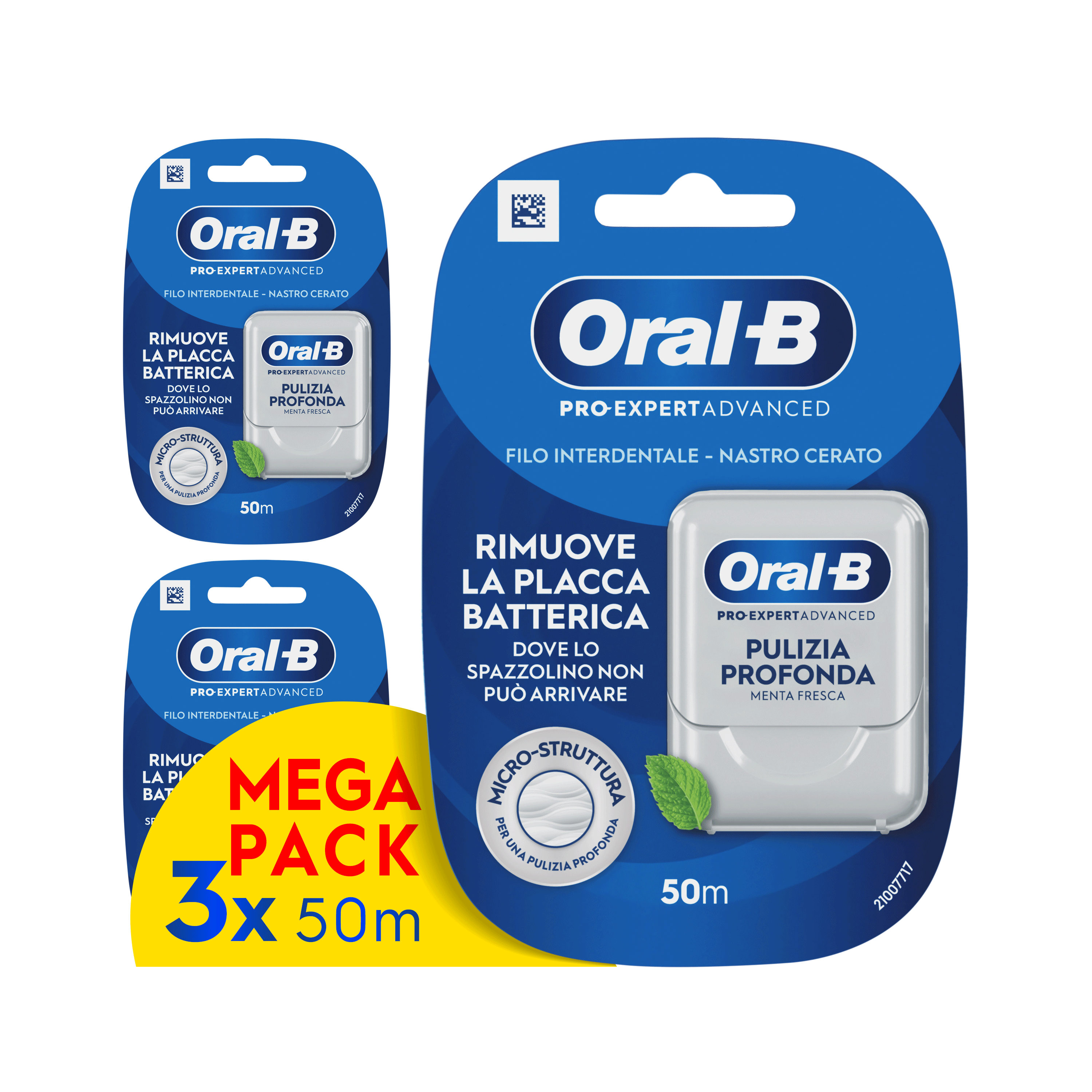 Oral-B Filo Interdentale Pro-Expert Advanced Pulizia Profonda (3X50mt)