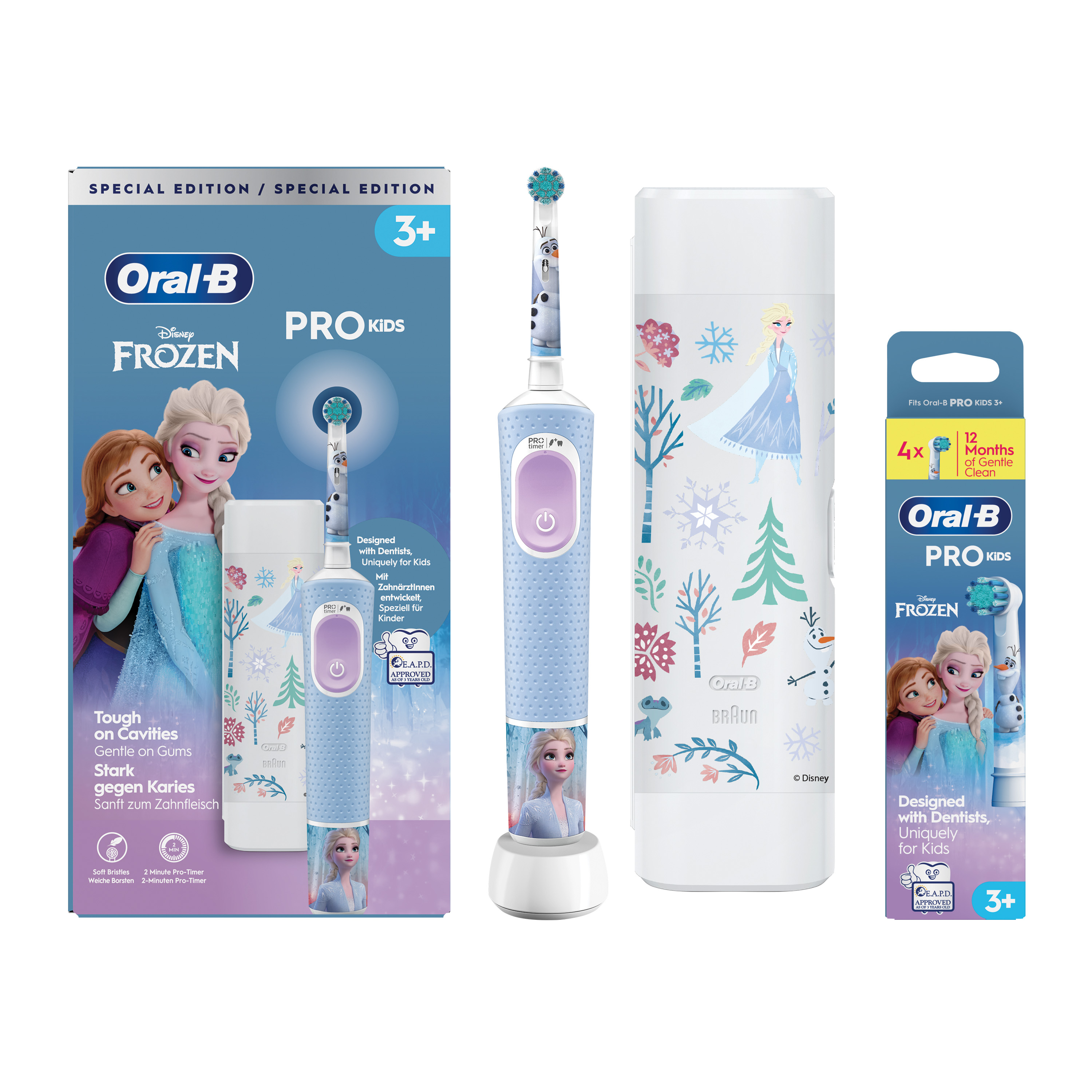 Oral-B Vitality Pro Frozen Spazzolino Elettrico per Bambini Rotante-Oscillante Nero/Grigio - Immagine 9